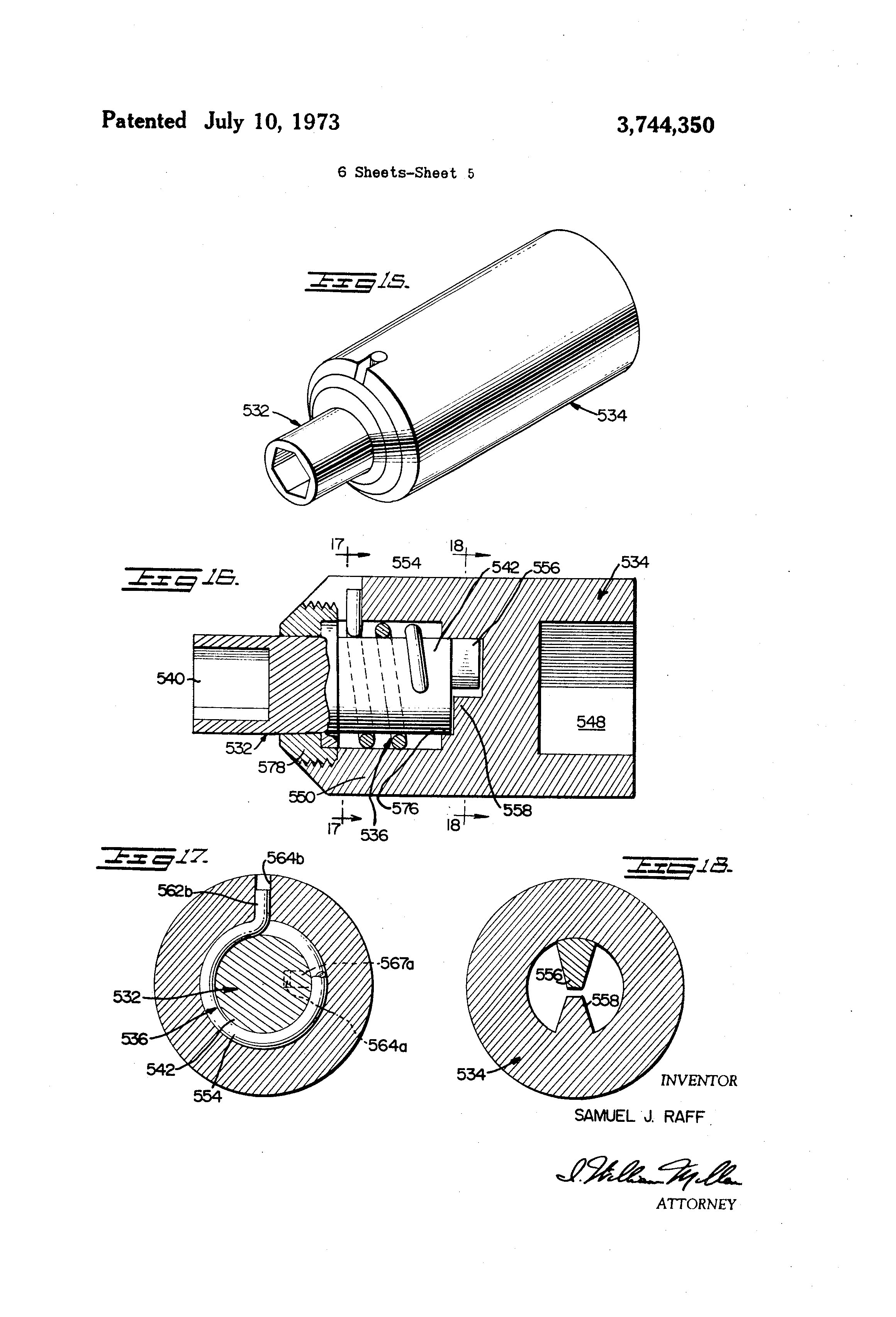 Patent US3744350 Impact wrench torque limiting device Google Patents