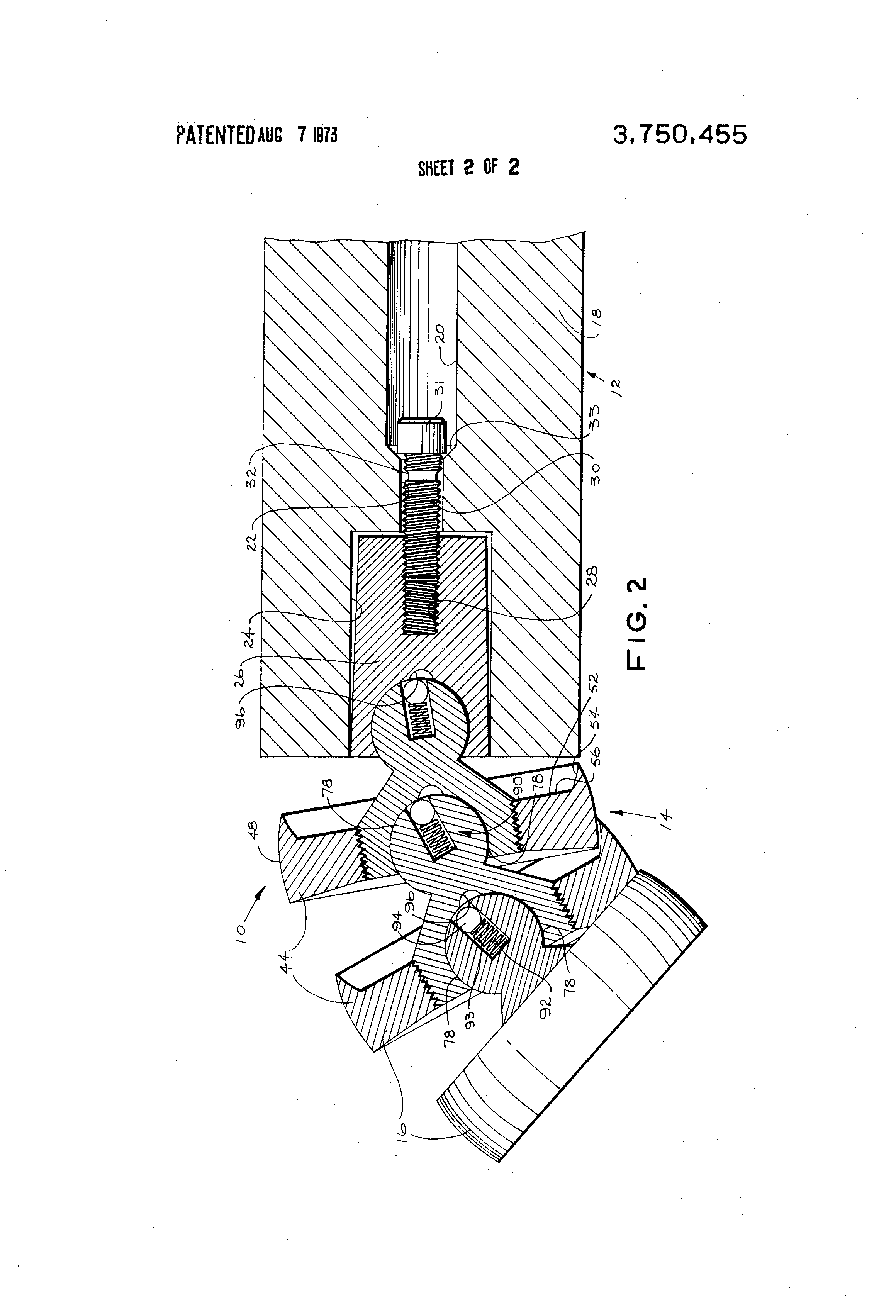 Patente US3750455 Erect tube bending mandrel Google Patentes