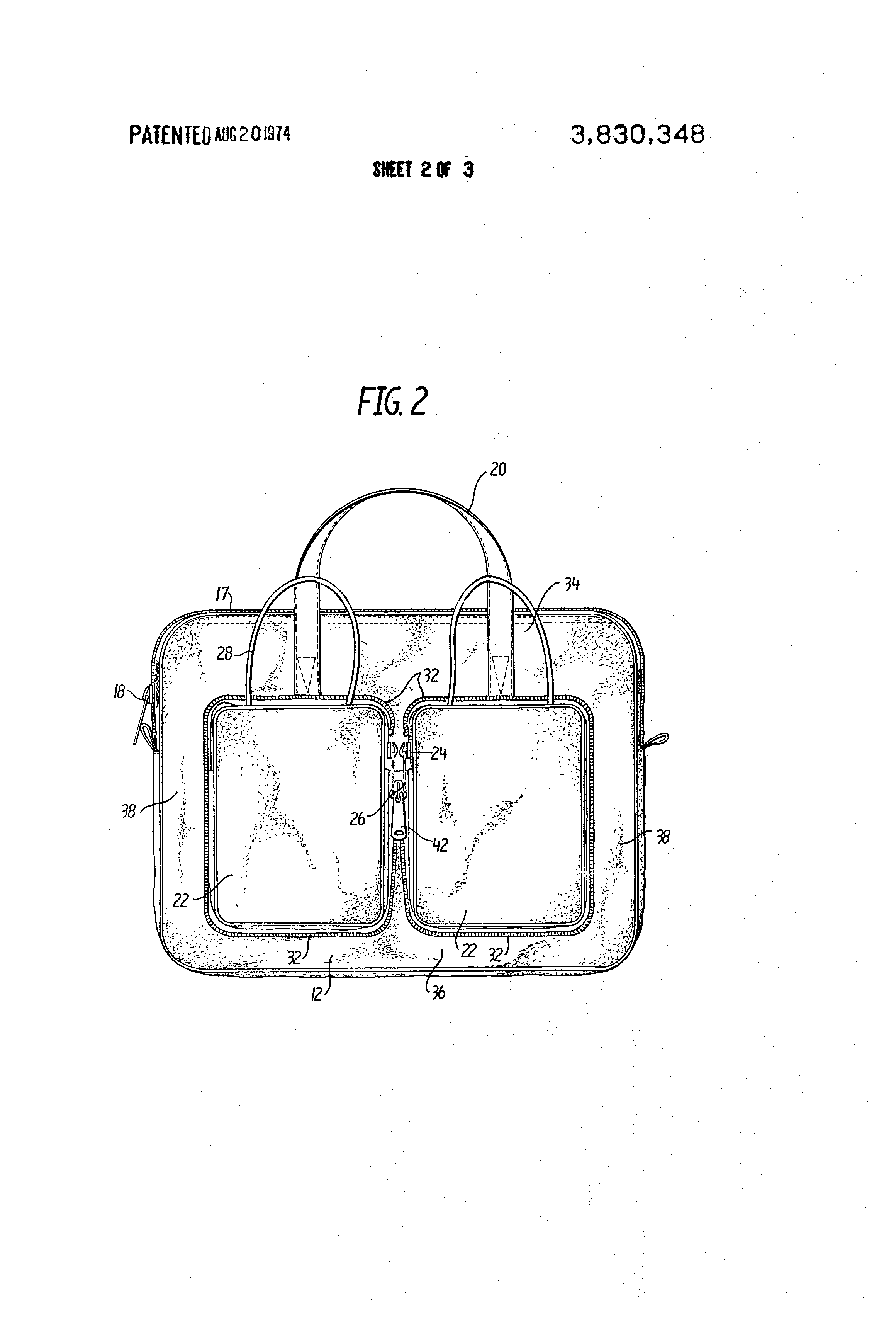 Patent US3830348 Collapsible luggage Google Patents