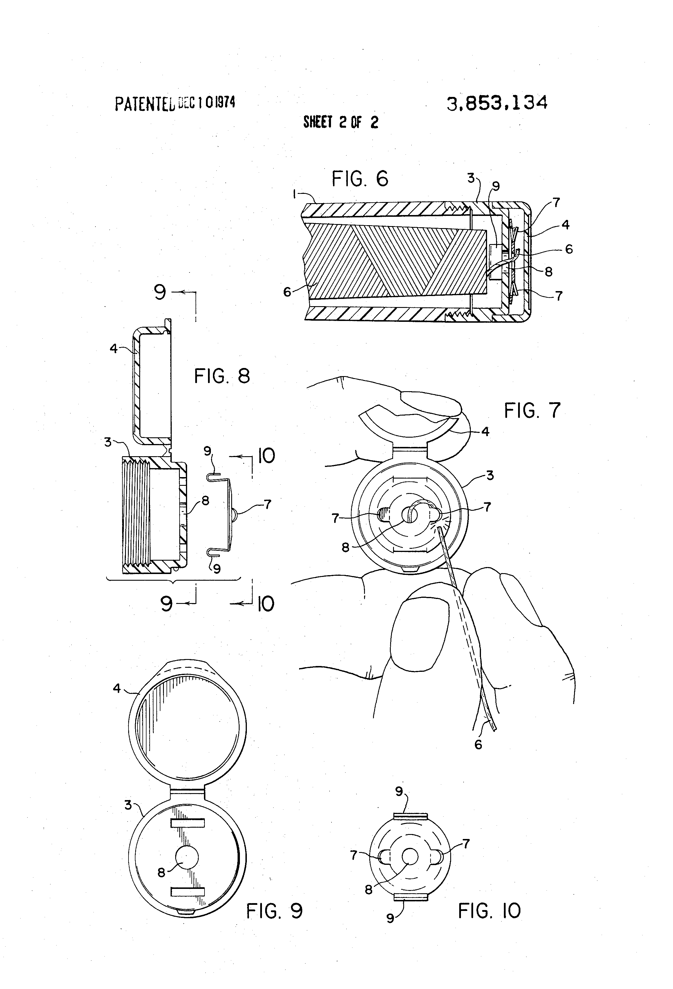 Patent US3853134 Toothbrush and dentalfloss dispenser Google Patents