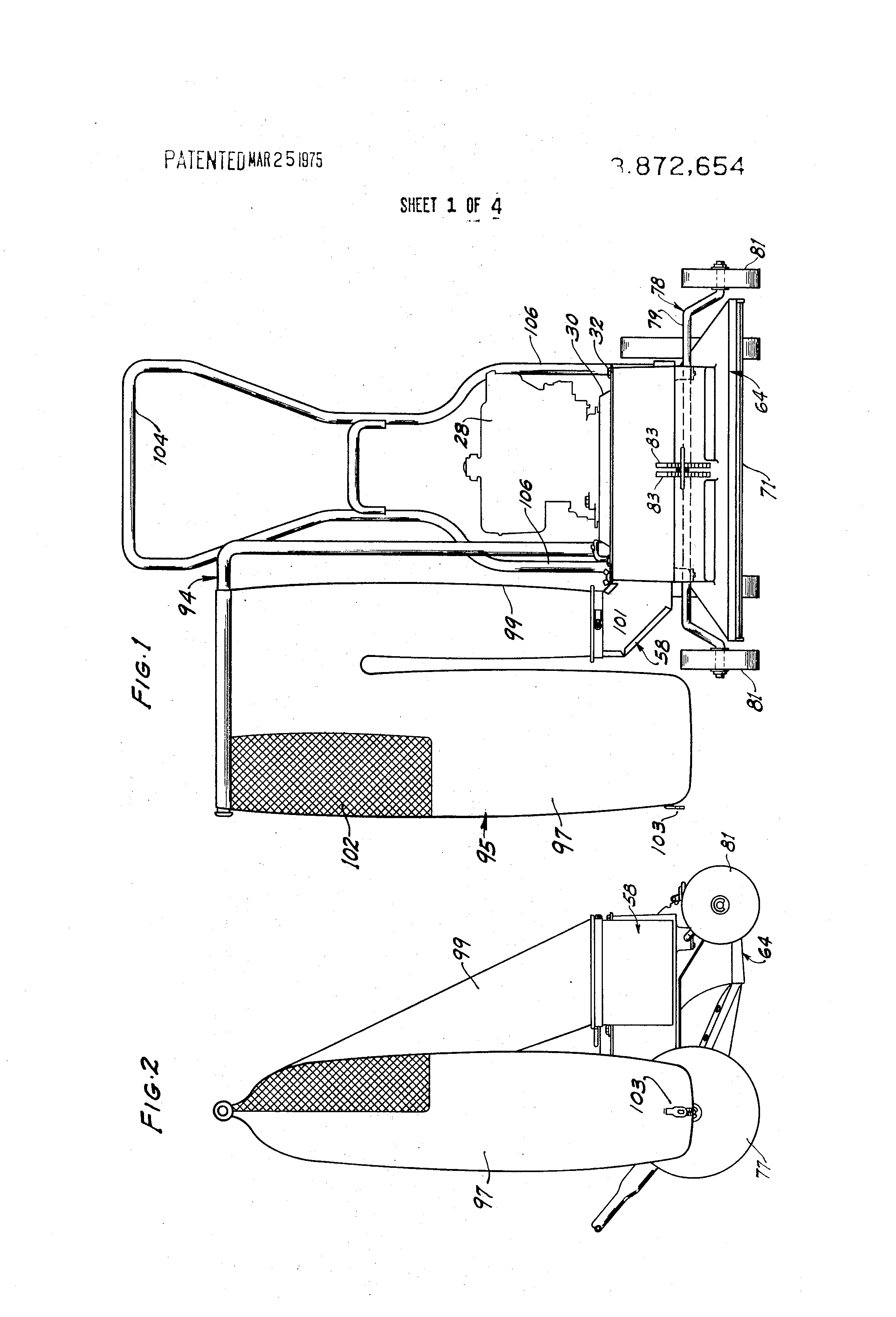 mobile leaf shredding and bagging machine