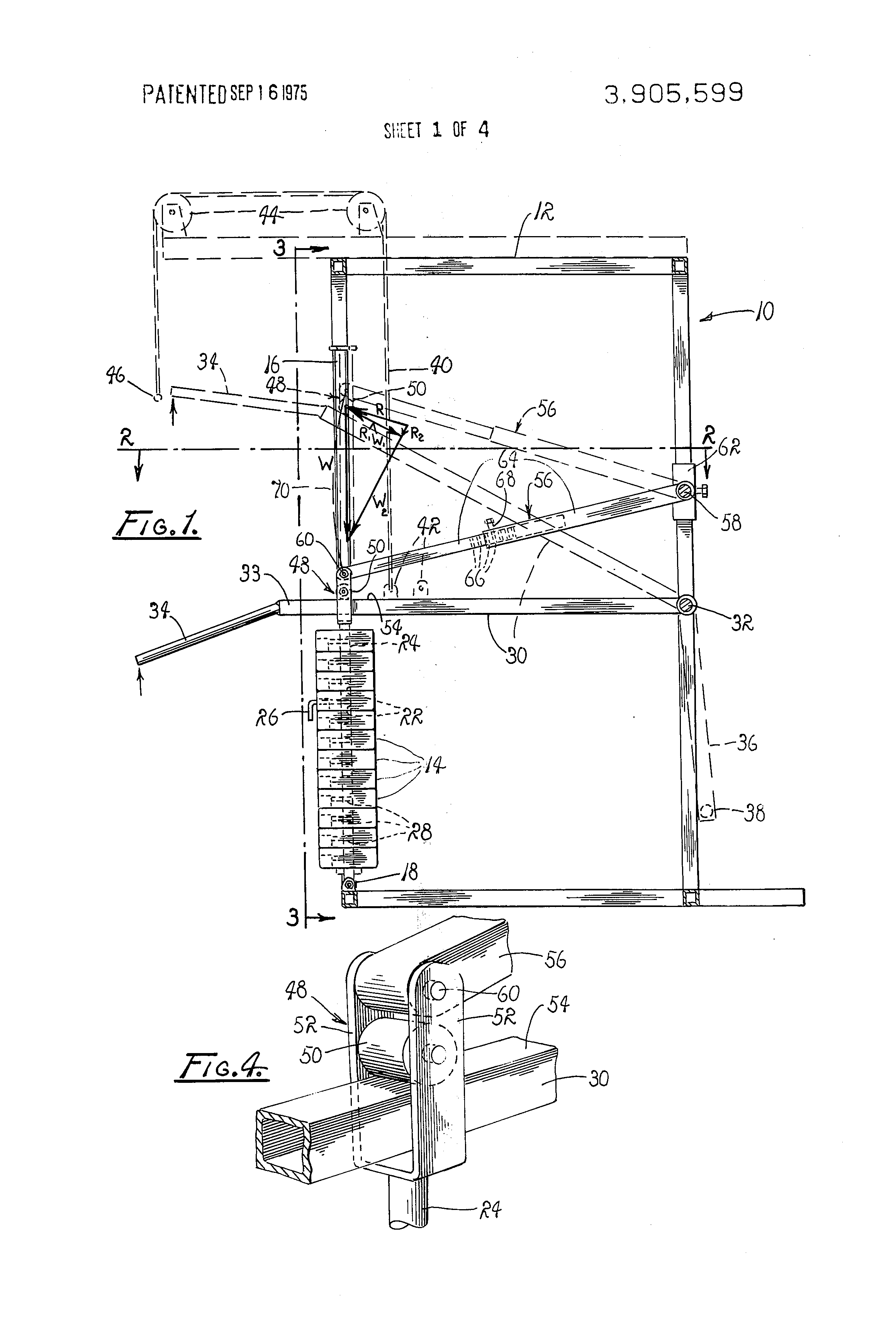 patent us3905599 variable resistance exercising device google