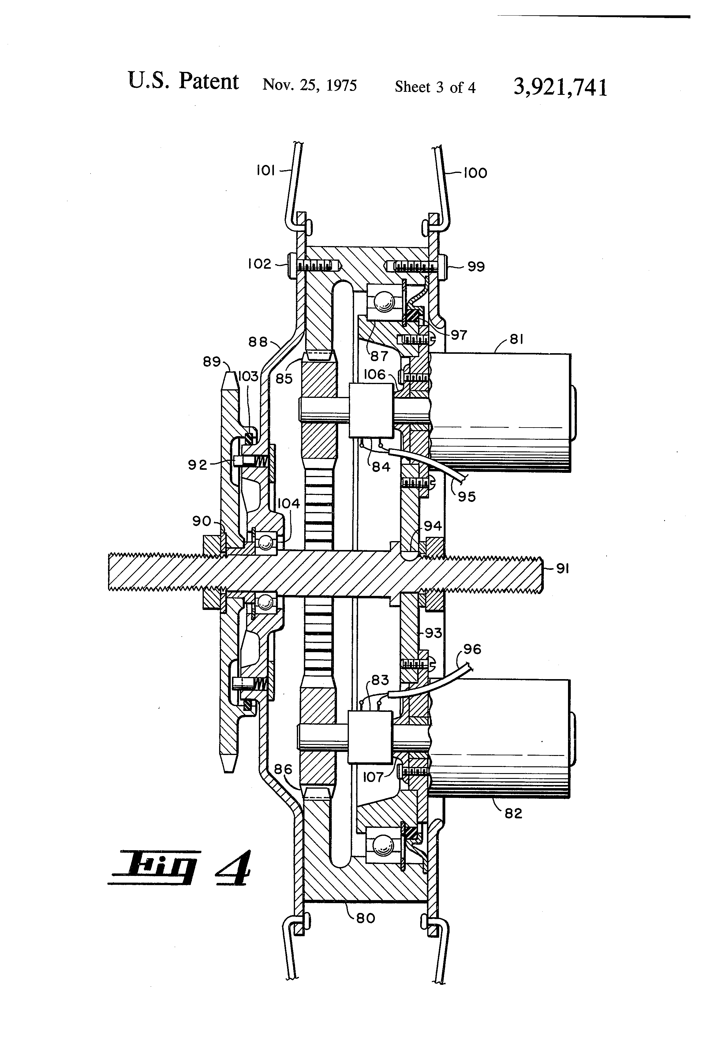 Patent US3921741 Bicycle with electric motor assist Google Patents