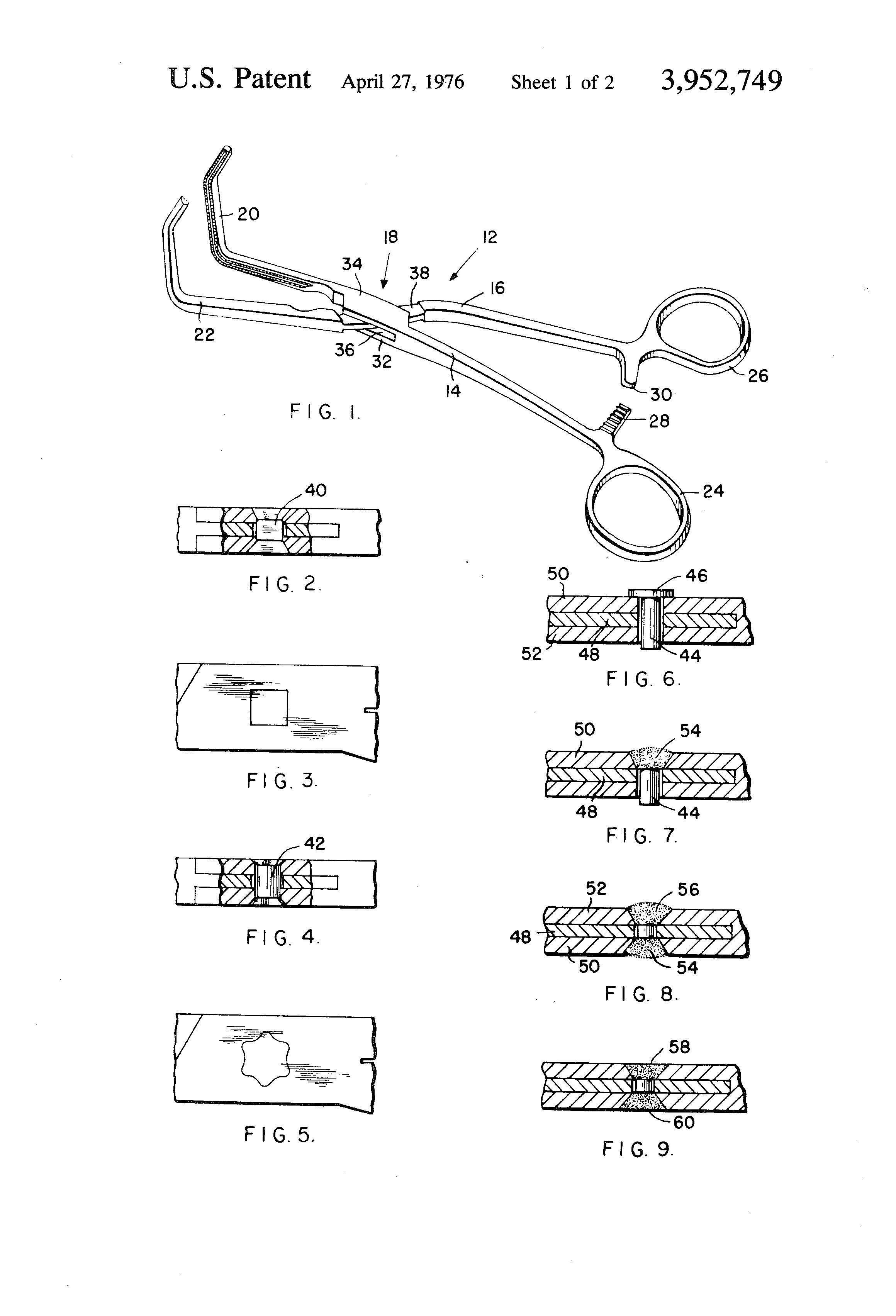 Patent US3952749 Box lock surgical instrument Google Patents