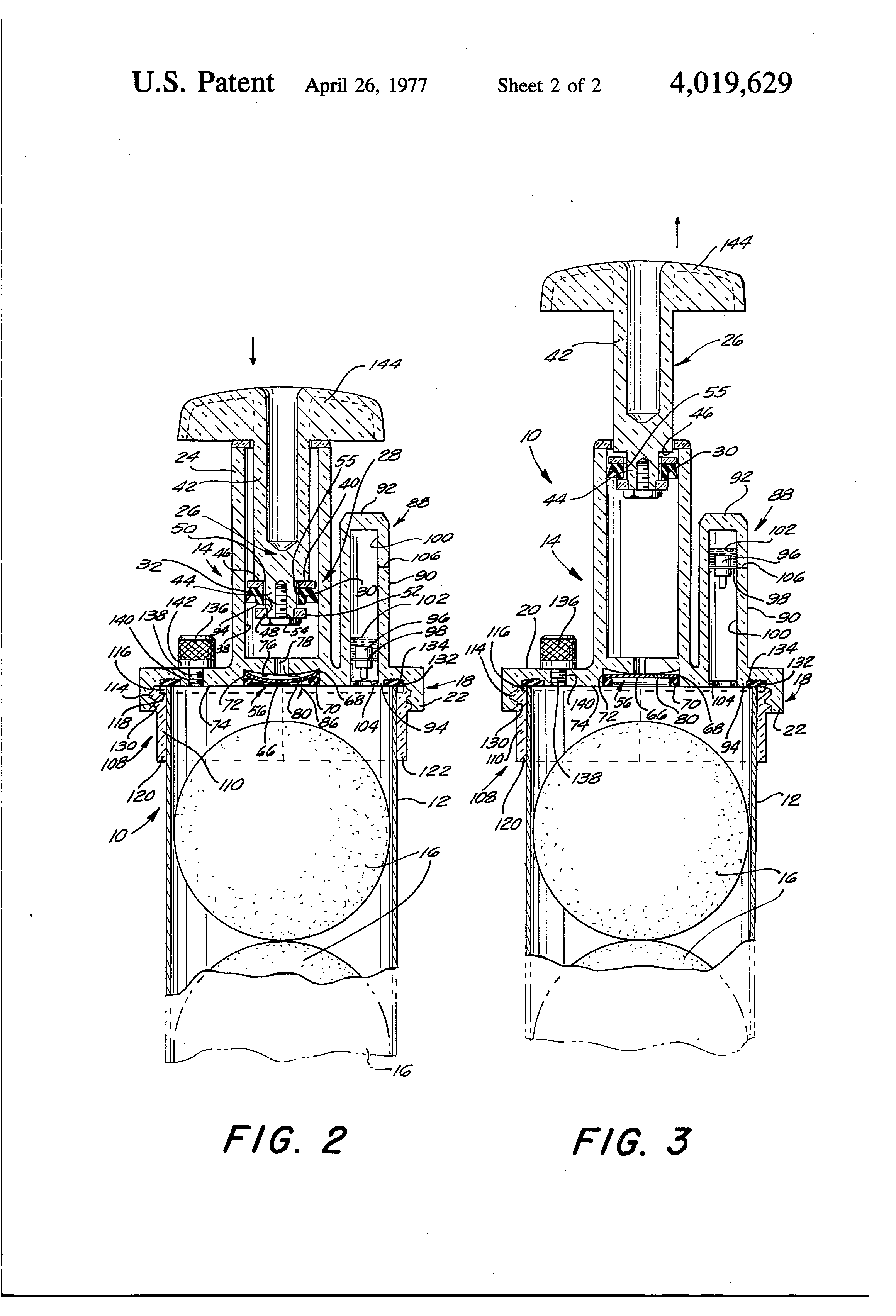 Patent US4019629 Pressurized tennis ball container Google Patents