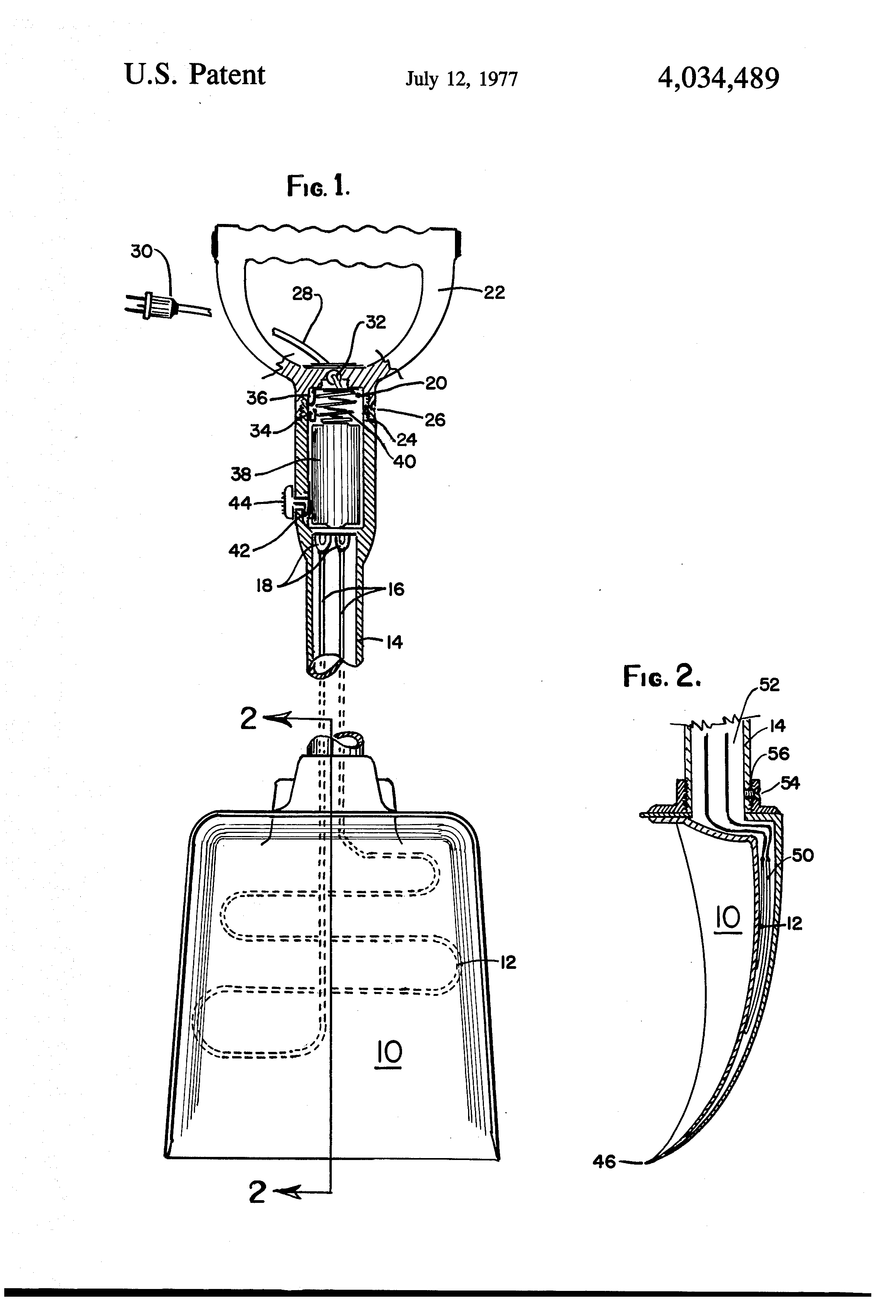 Patent US4034489 Heated snow shovel Google Patents