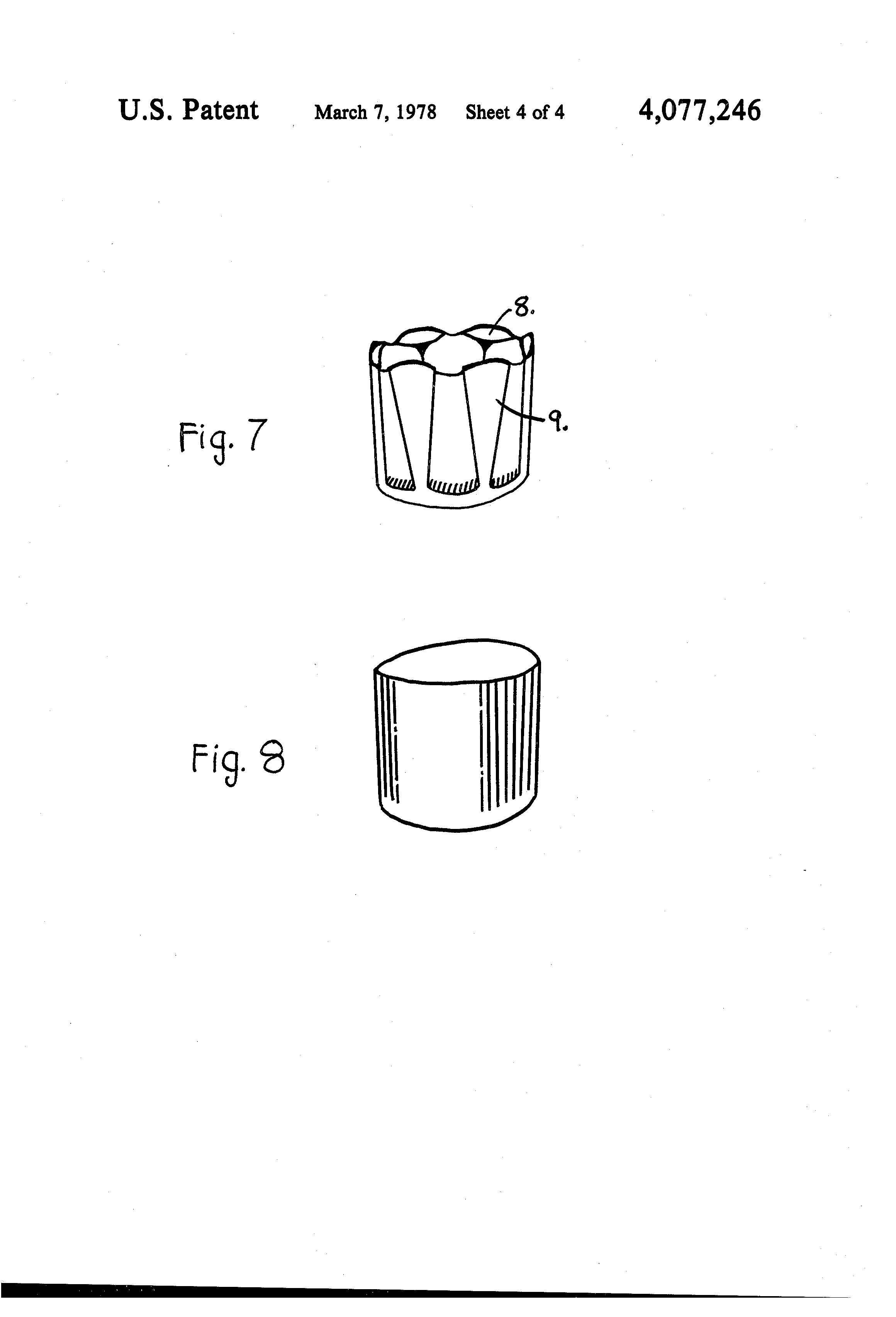 Patent US4077246 - Percussion cap forming tool - Google Patents