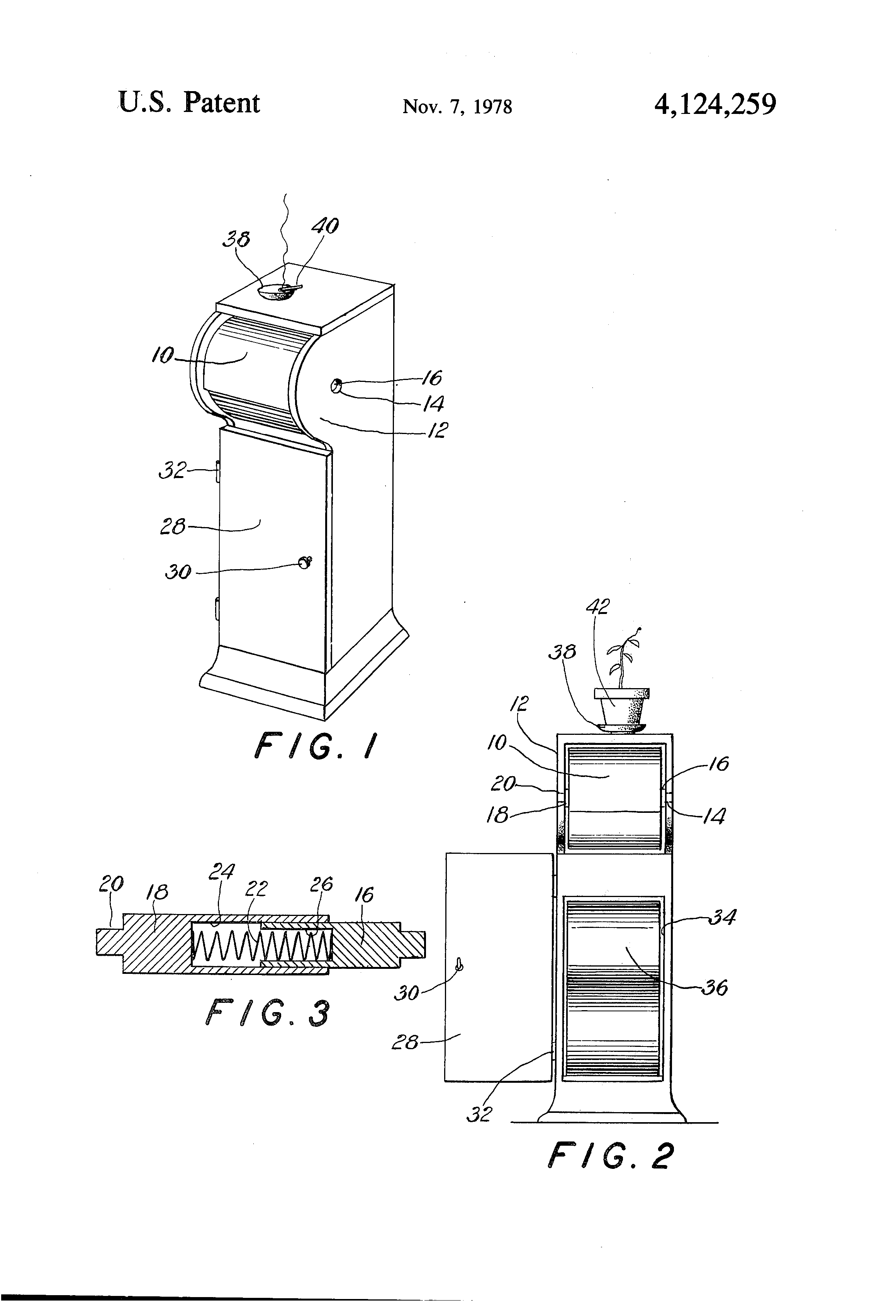 Patent US4124259 Toilet paper holder Google Patents