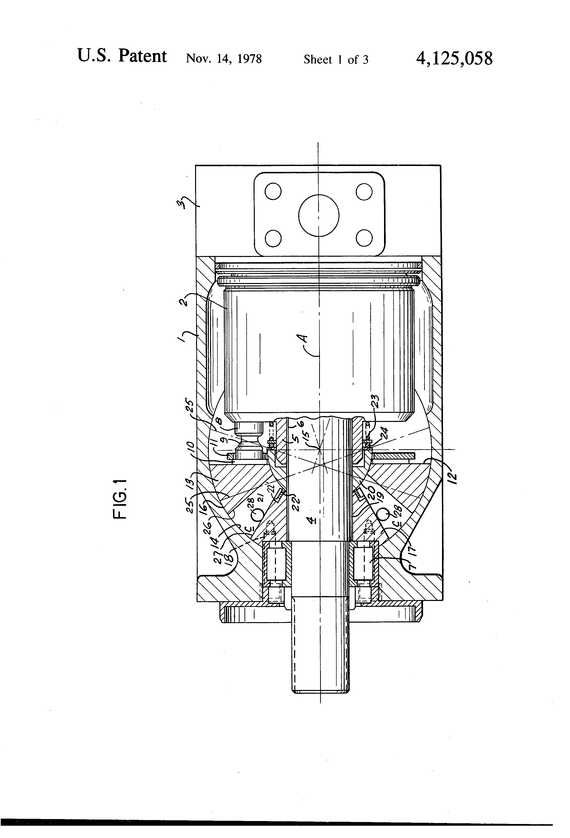 axial piston machine for adjustable stroke