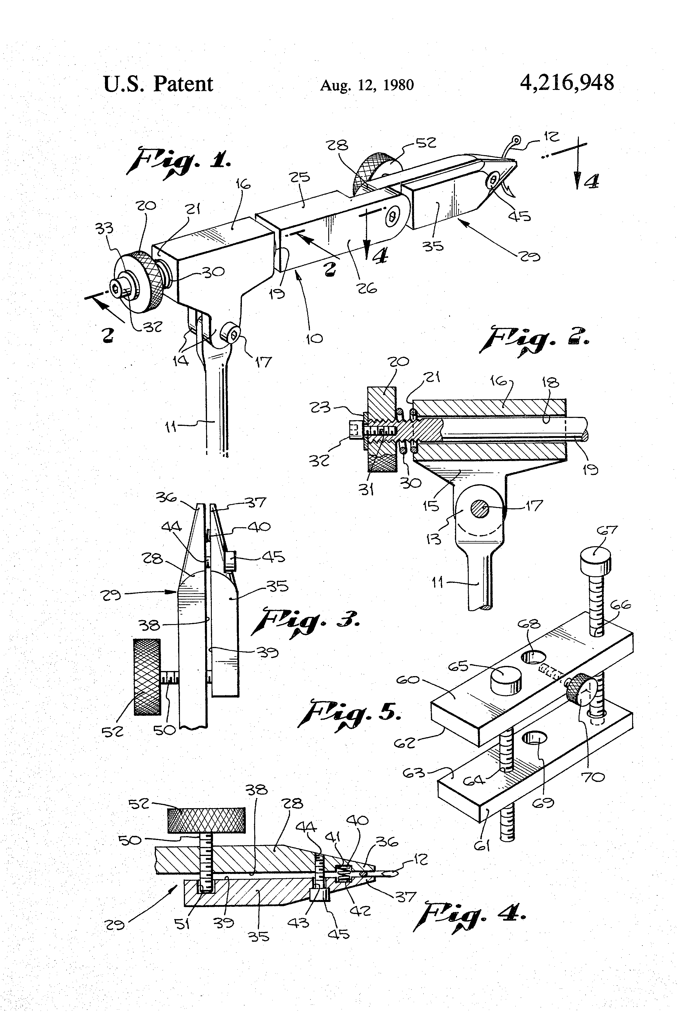 Patent US4216948 Flytying vise Google Patents