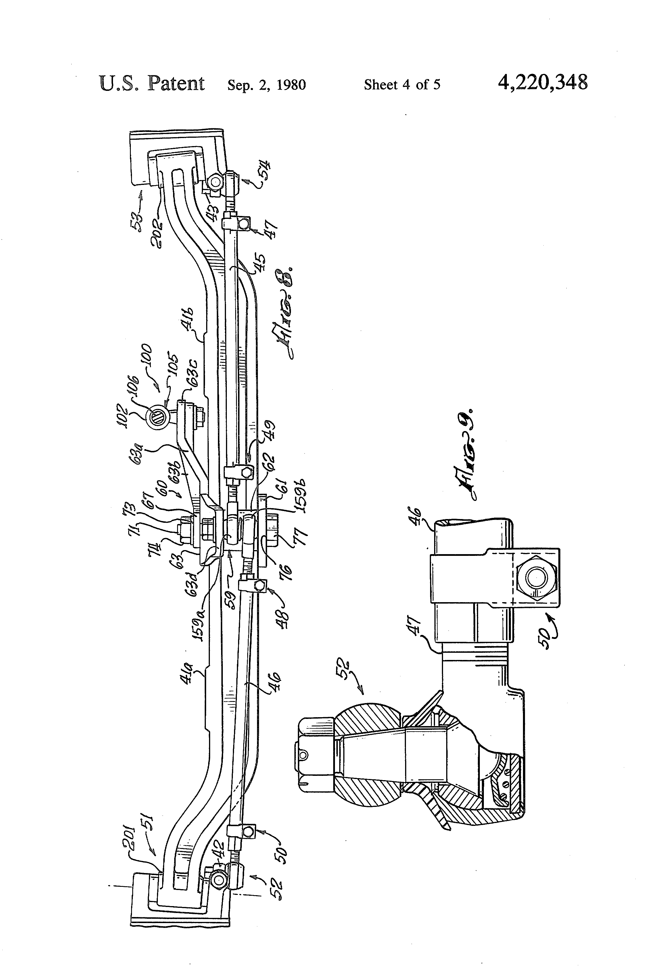 Patent US4220348 Center pivot steering mechanism Google Patents