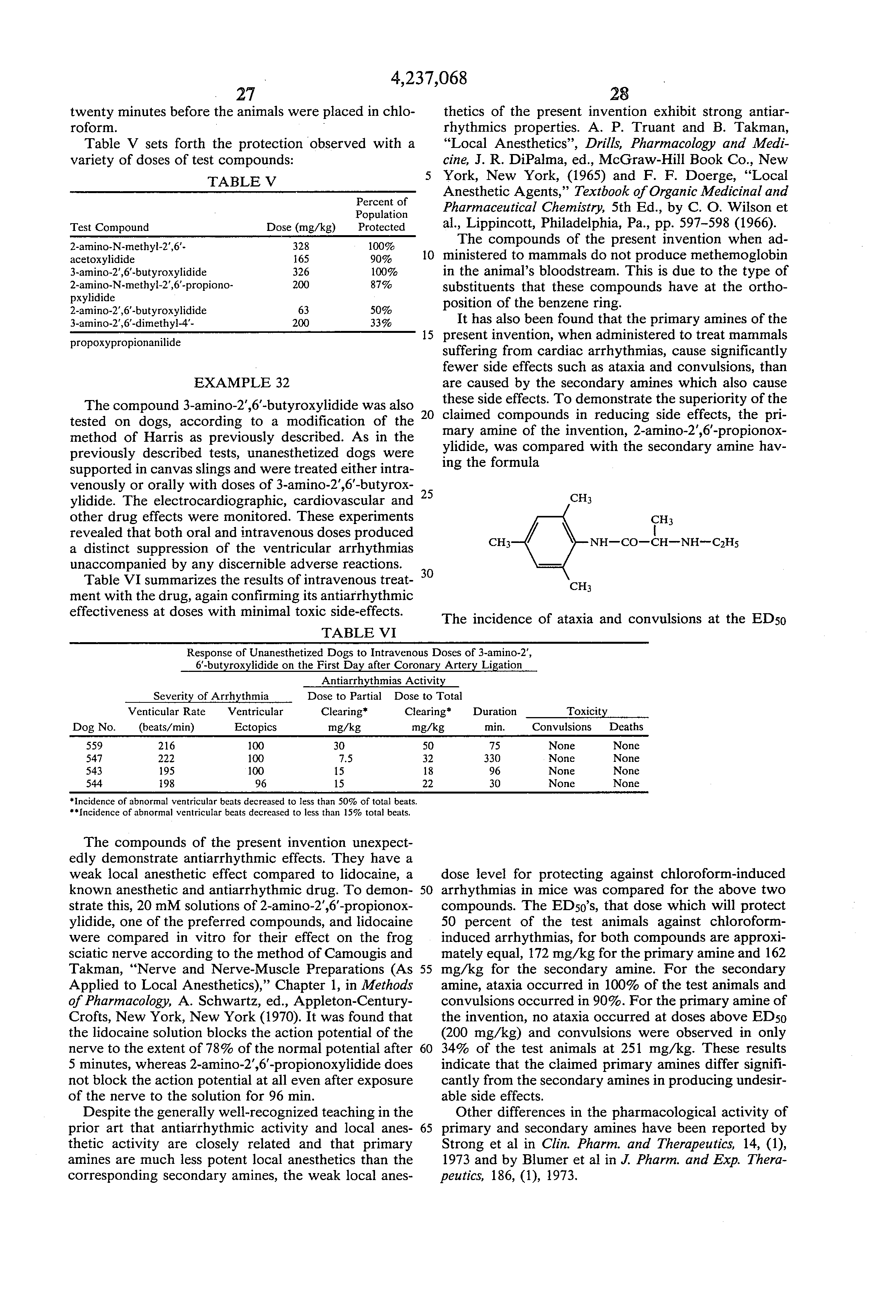 primary aminoacylanilides