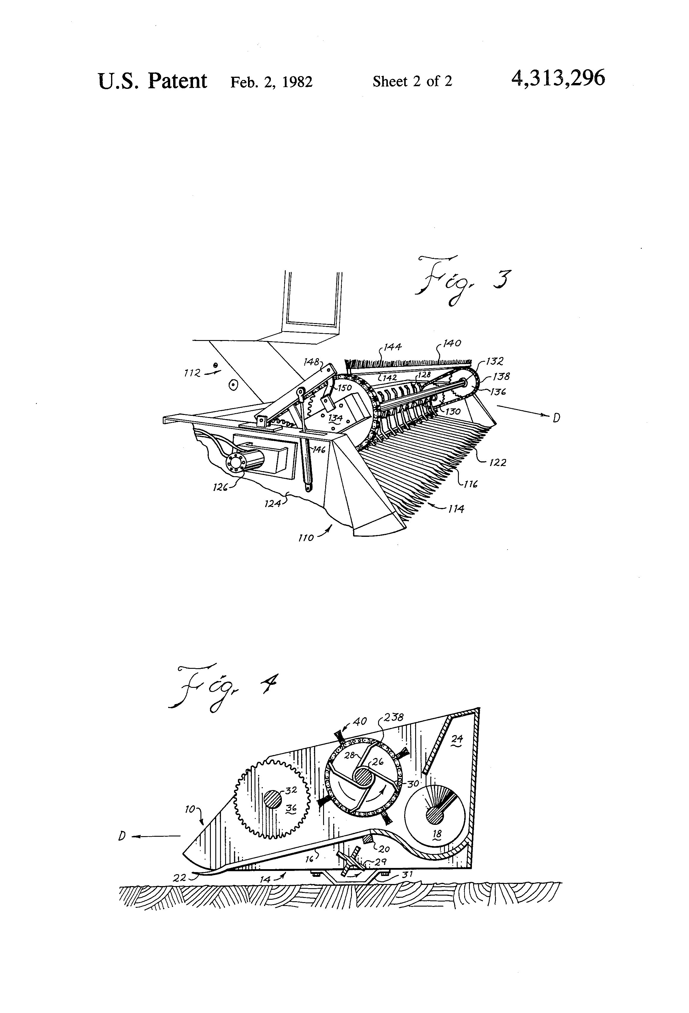 Patent Us4313296 - Cotton Stripper