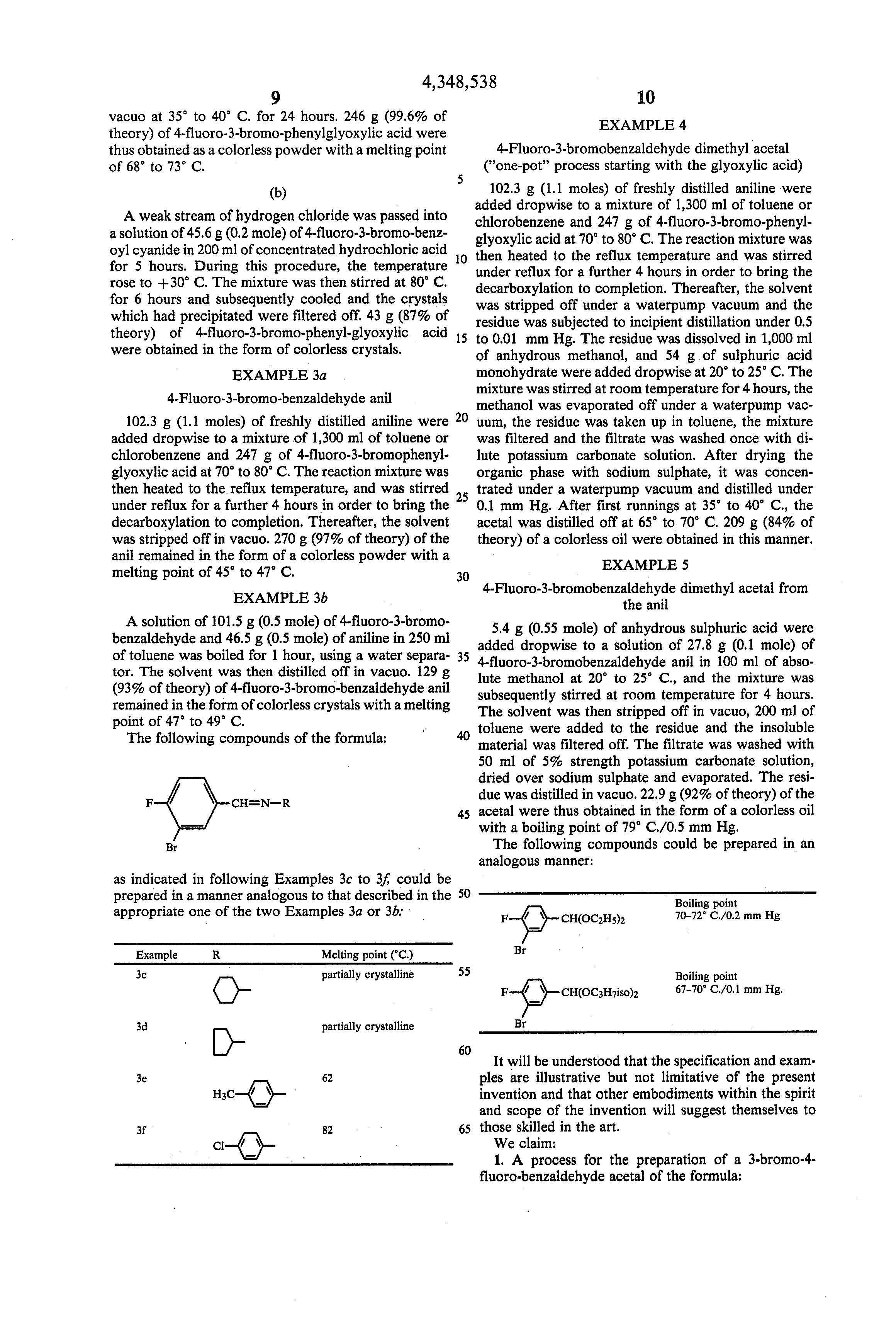 imines, glyocylic acids, benzoyl cyanides