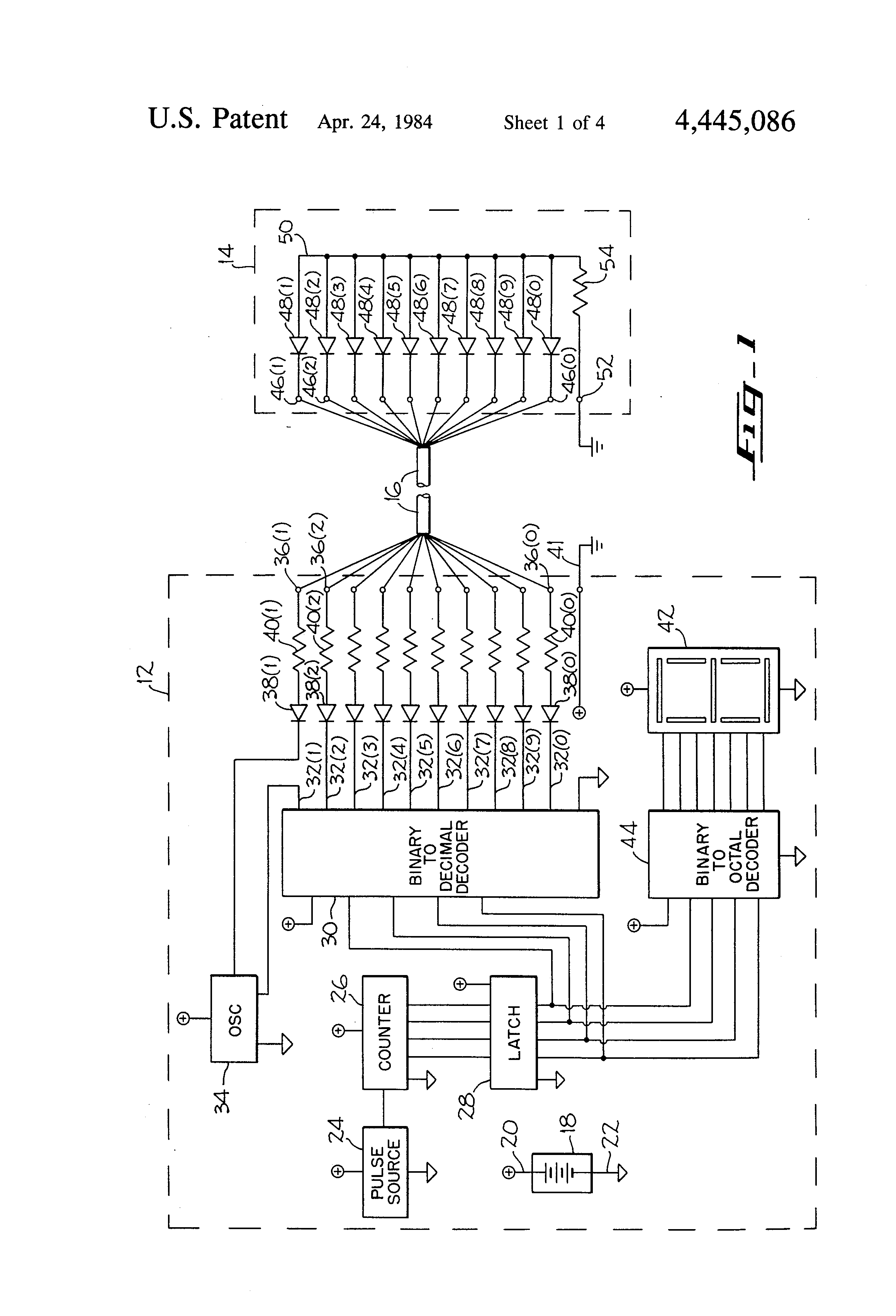 Patent US4445086 Multiconductor cable tester Google Patents