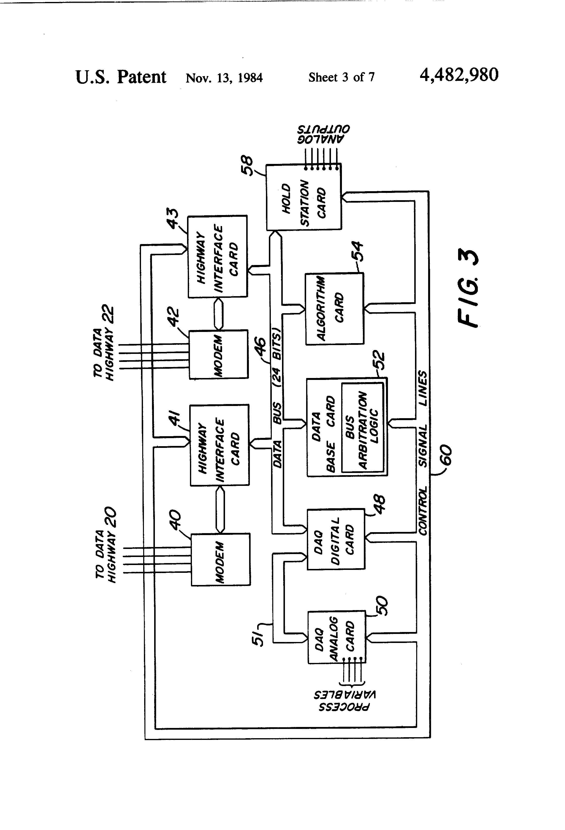 专利us4482980 - hybrid optical/electrical data highway - google
