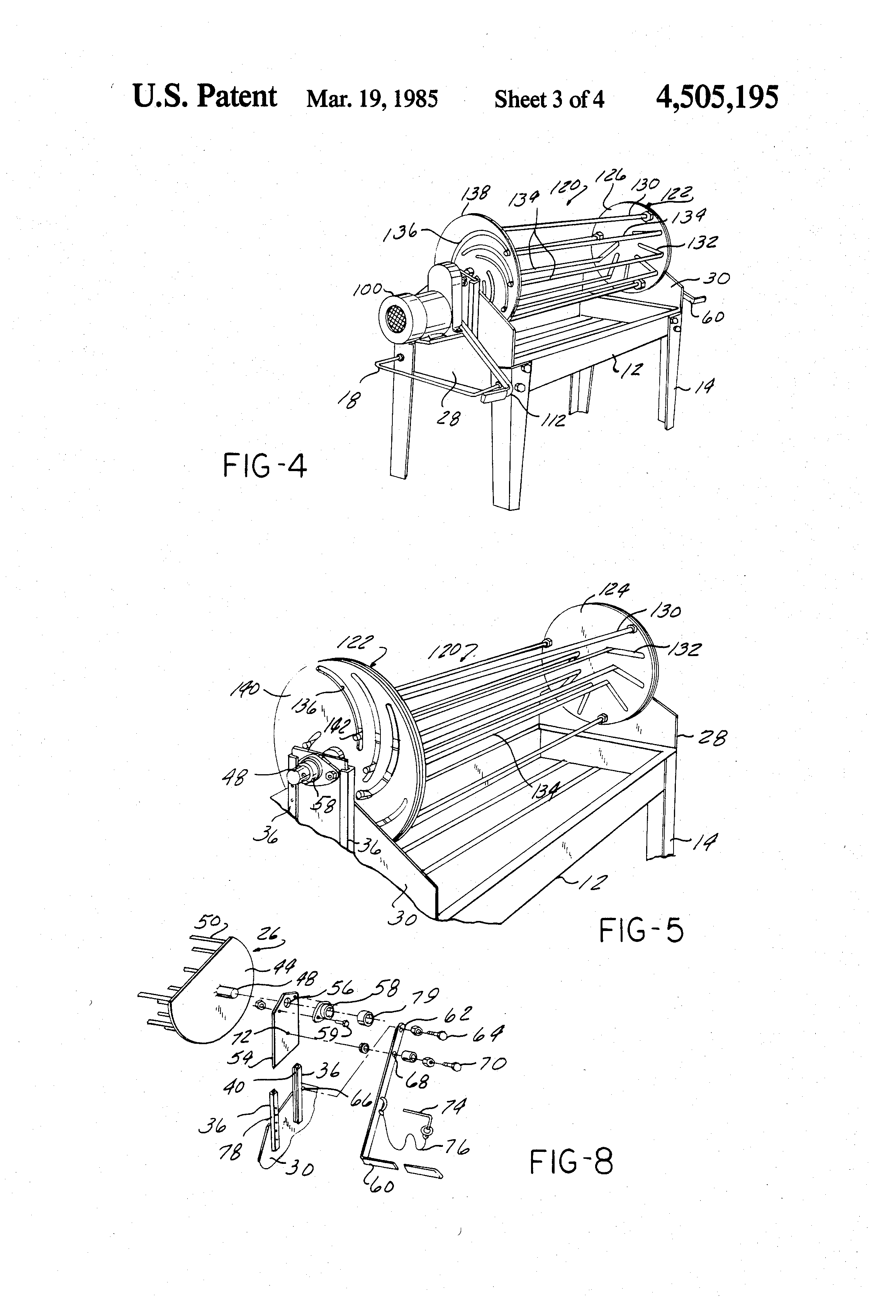 Patent US4505195 - Rotisserie - Google Patents