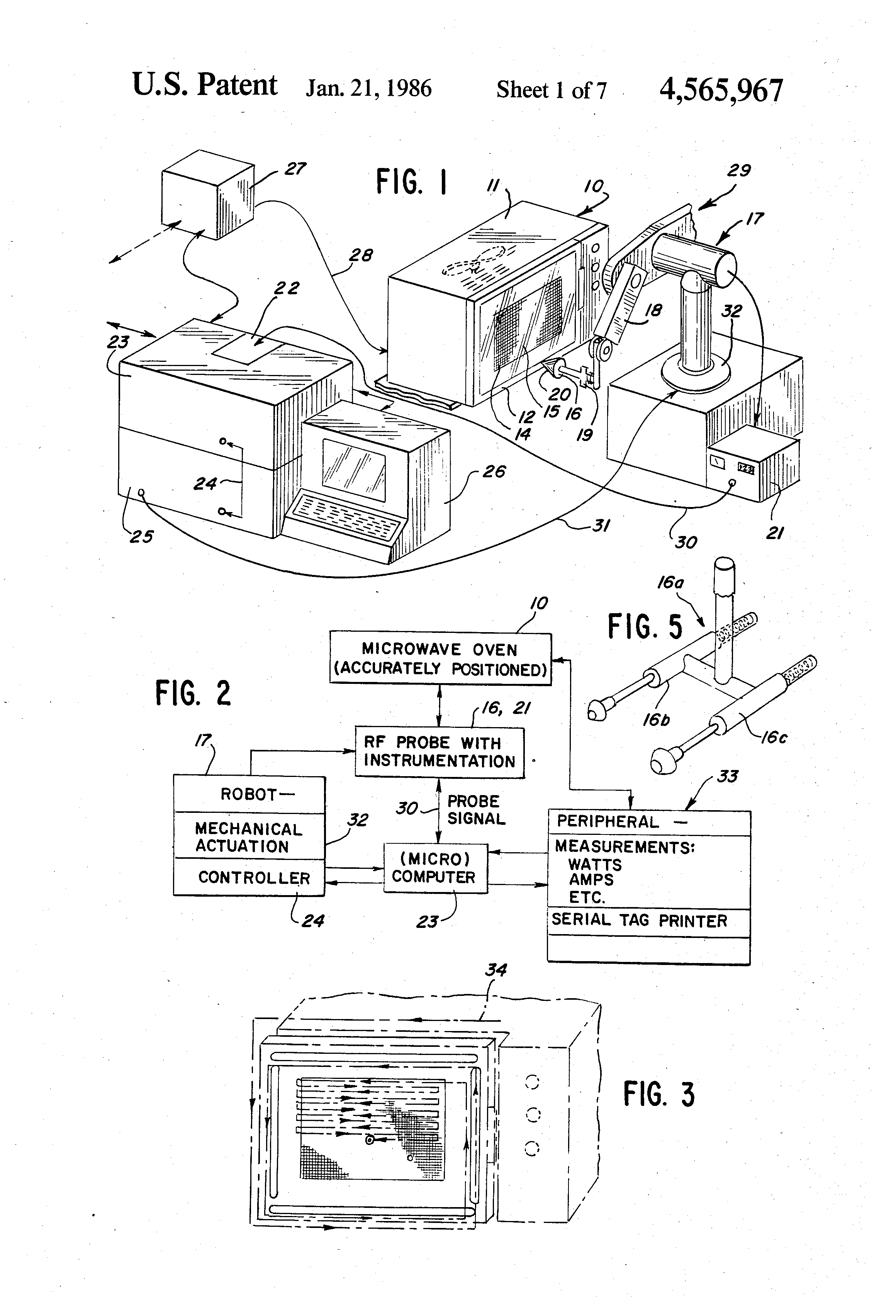 method and apparatus for testing microwave ovens