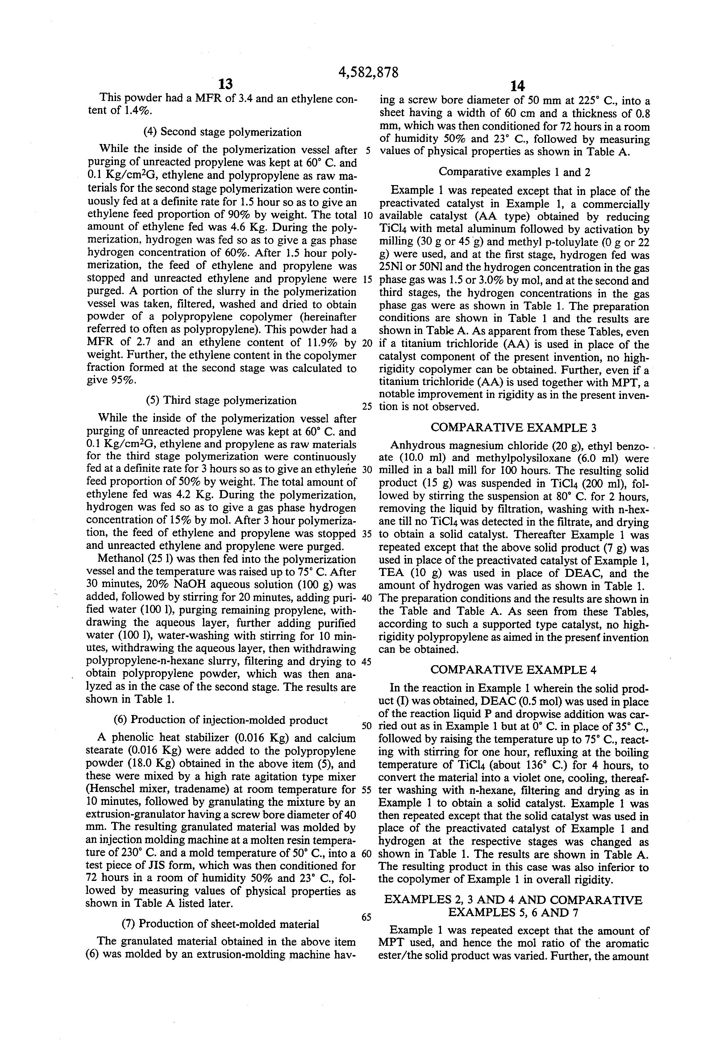 high-rigidity ethylene-propylene copolymer and process for