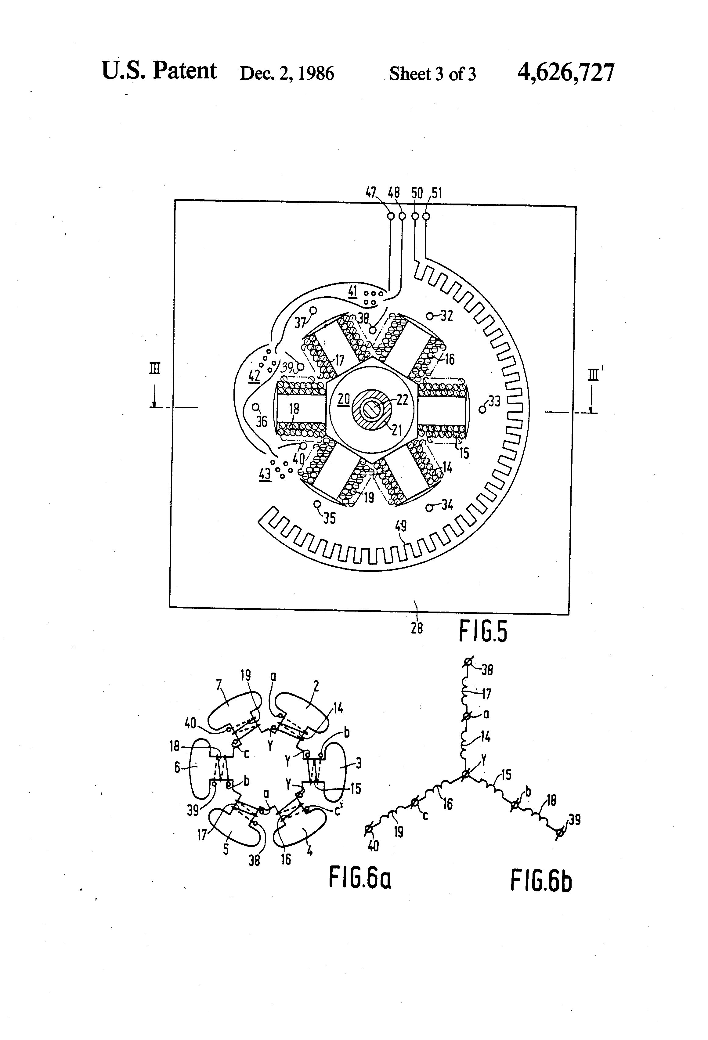 Patent US4626727 Flat, permanent electric motor Google Patents