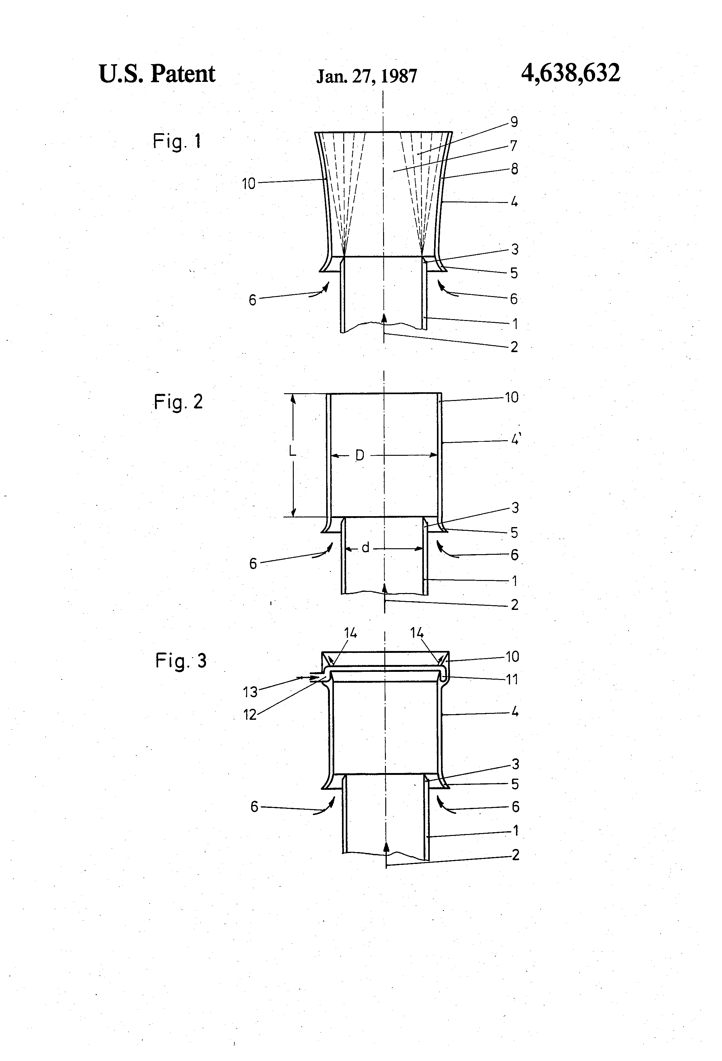 Patent US4638632 Exhaust gas pipe cooled by ambient air Google Patents