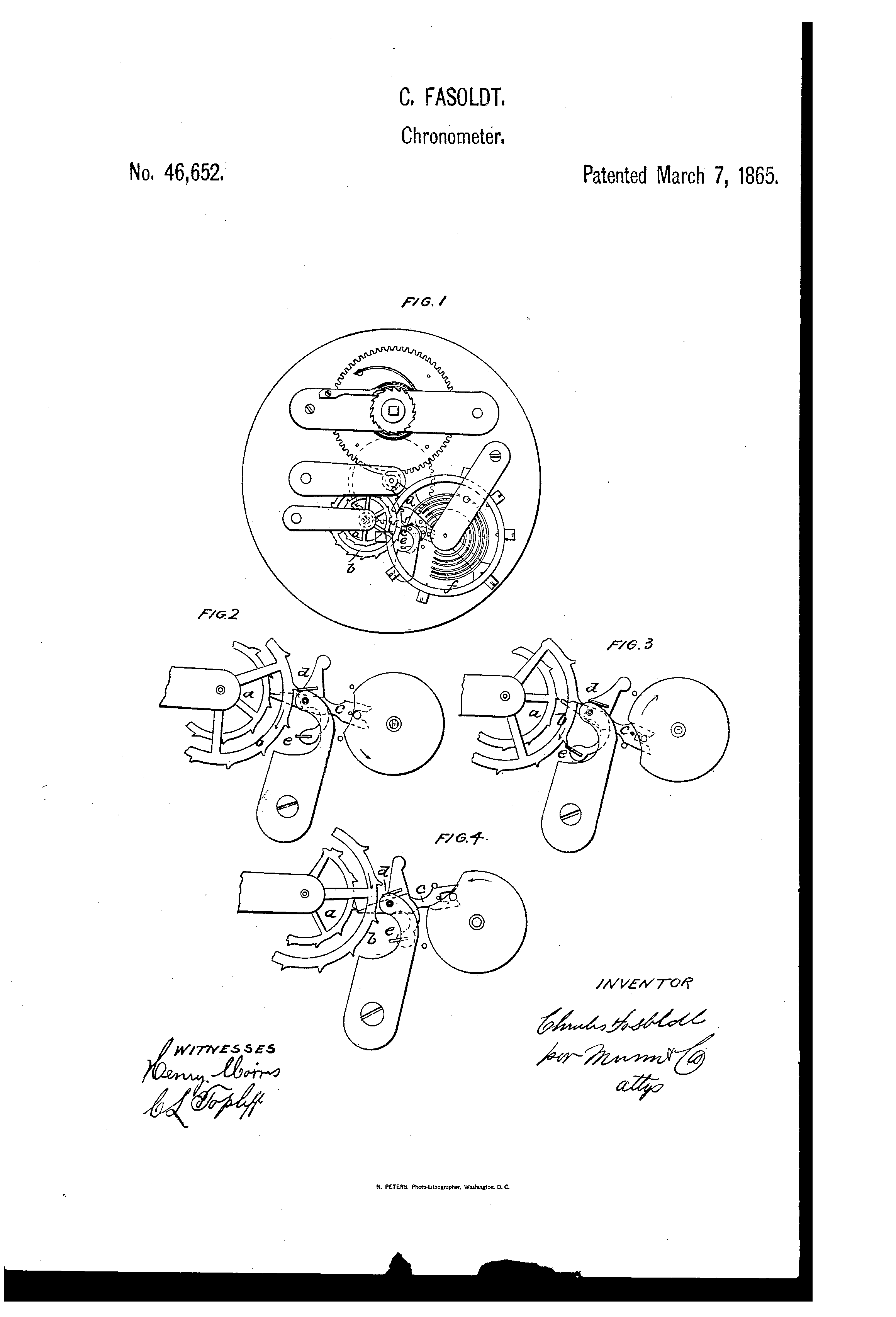 Chronometer Duplex Escape