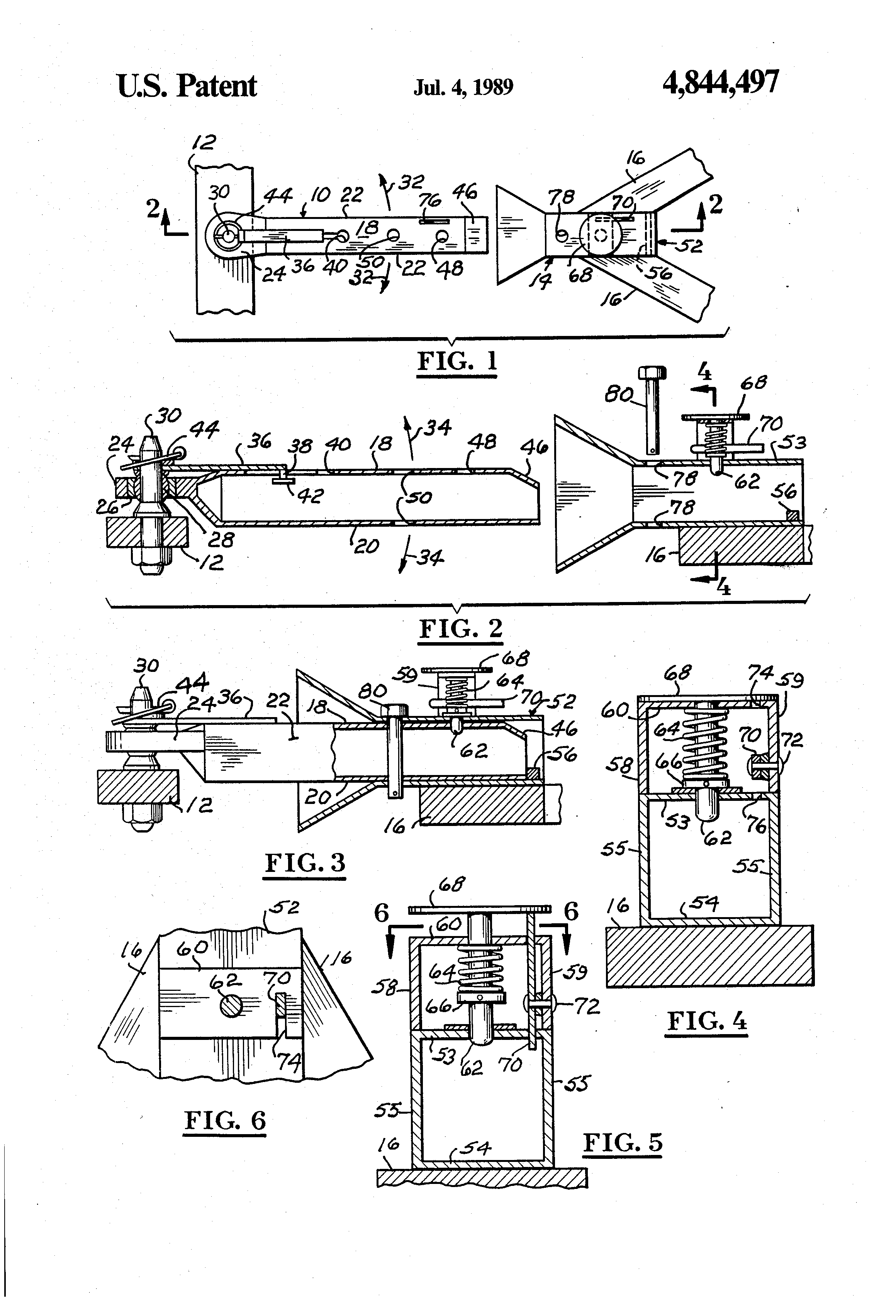 self-coupling trailer hitch