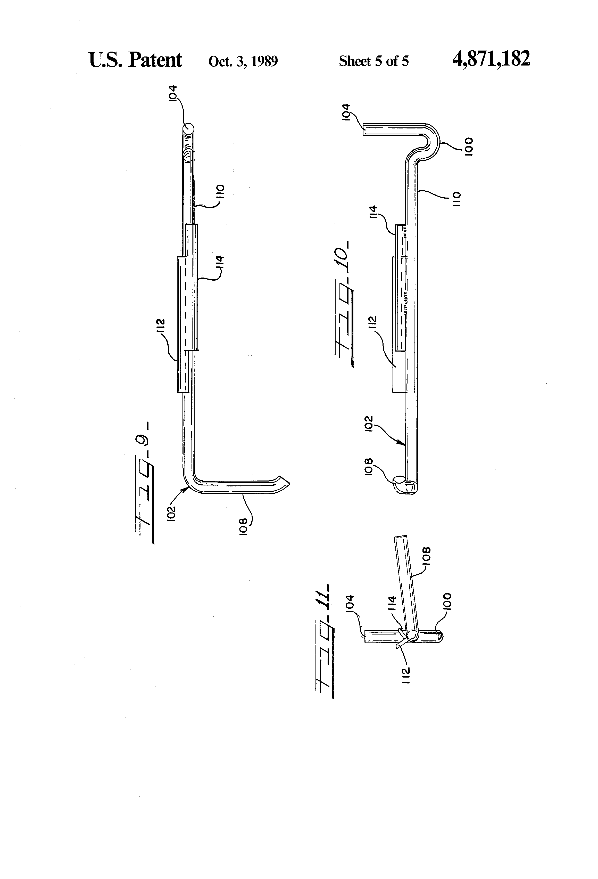 Patent US4871182 Fifth wheel unlocking and safety latch device