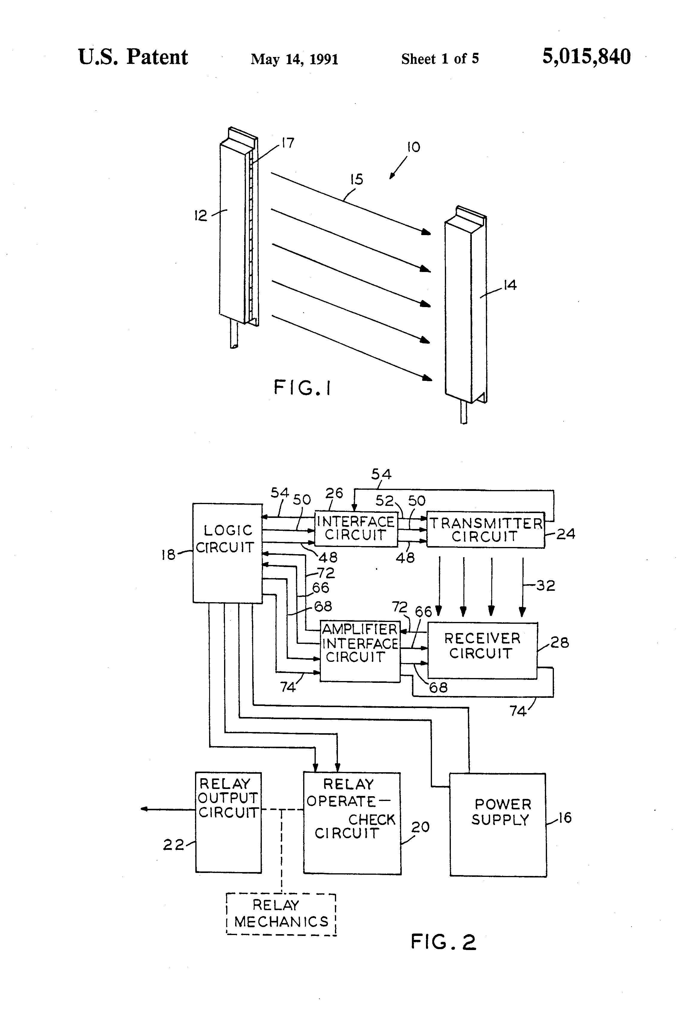 ... US5015840 1 patent us5015840 self checking light curtain system and method sick 6024918 safety relay wiring
