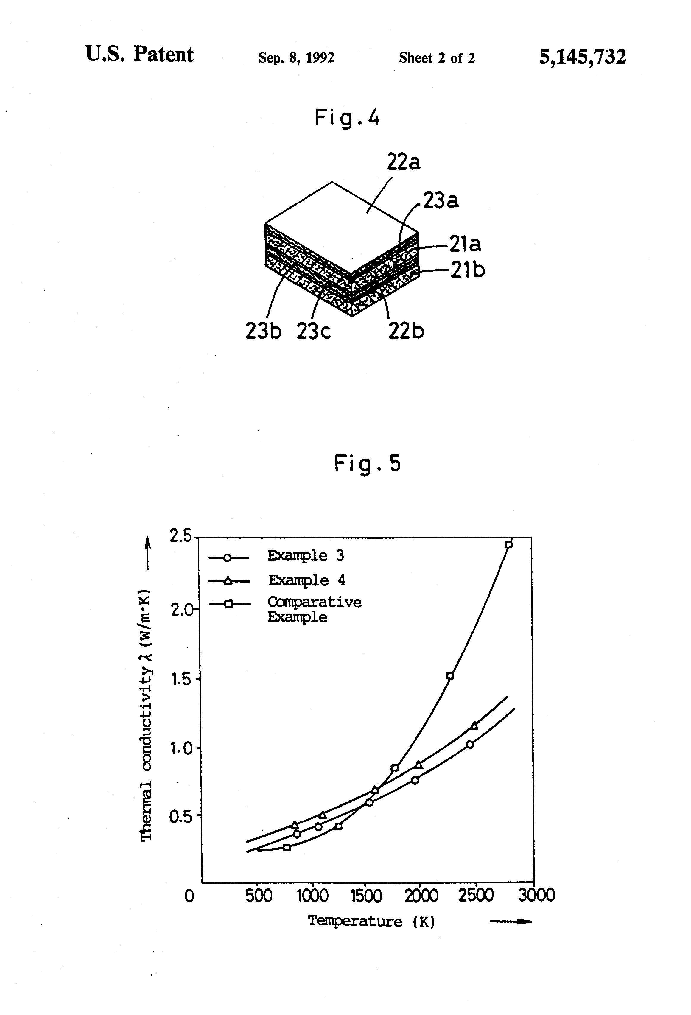 Patent US5145732 High bulk density carbon fiber felt and thermal