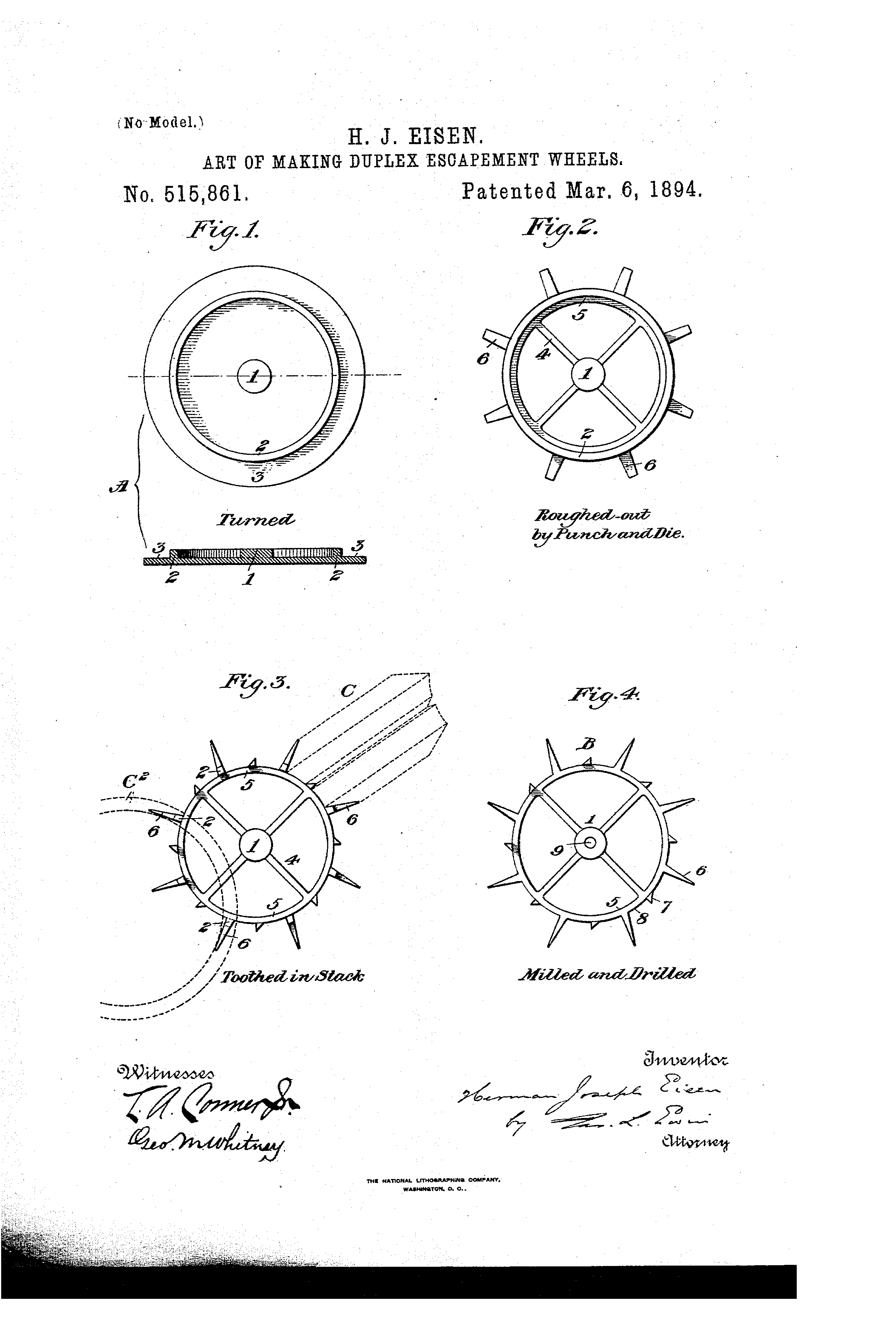 Art Of Making Duplex Escapement Wheels