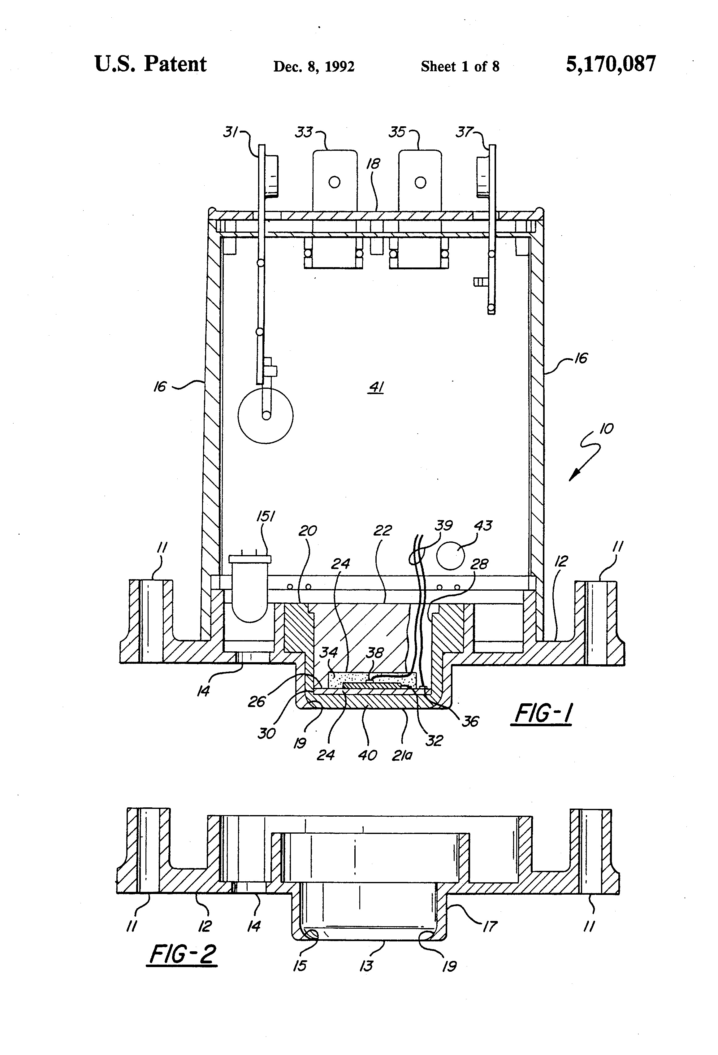 Patent US5170087 - Electronic circuit for piezoelectric switch assembly