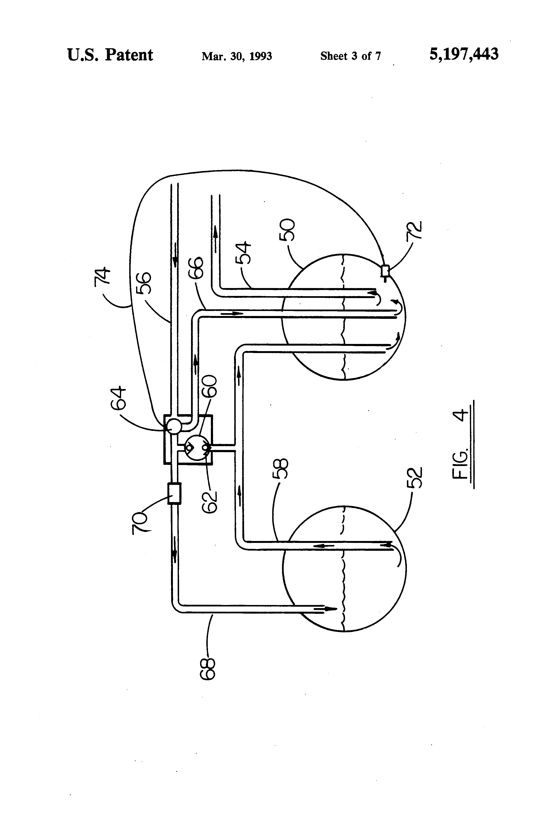 Patent US5197443 Fuel system for diesel truck Google Patents