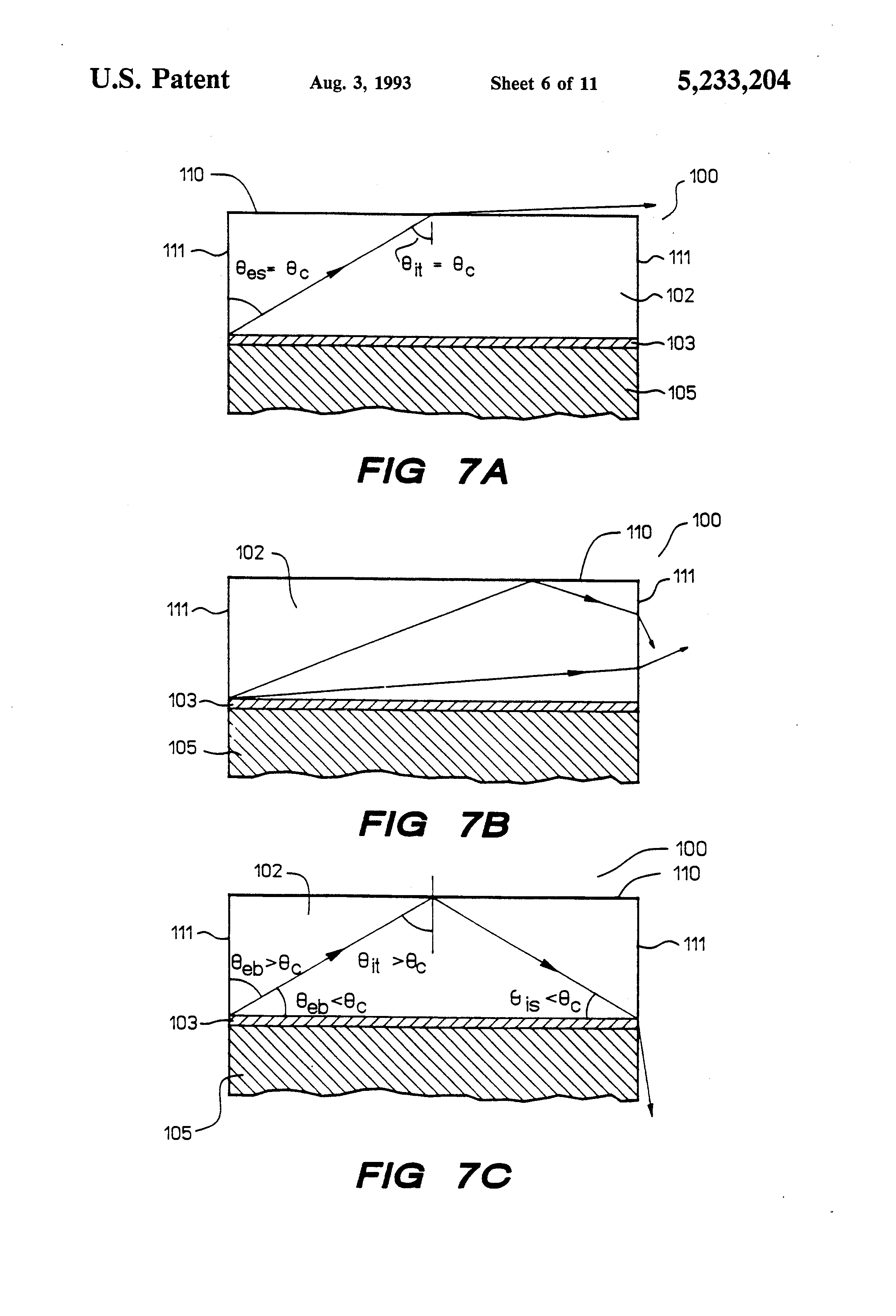 light-emitting diode with a thick transparent layer