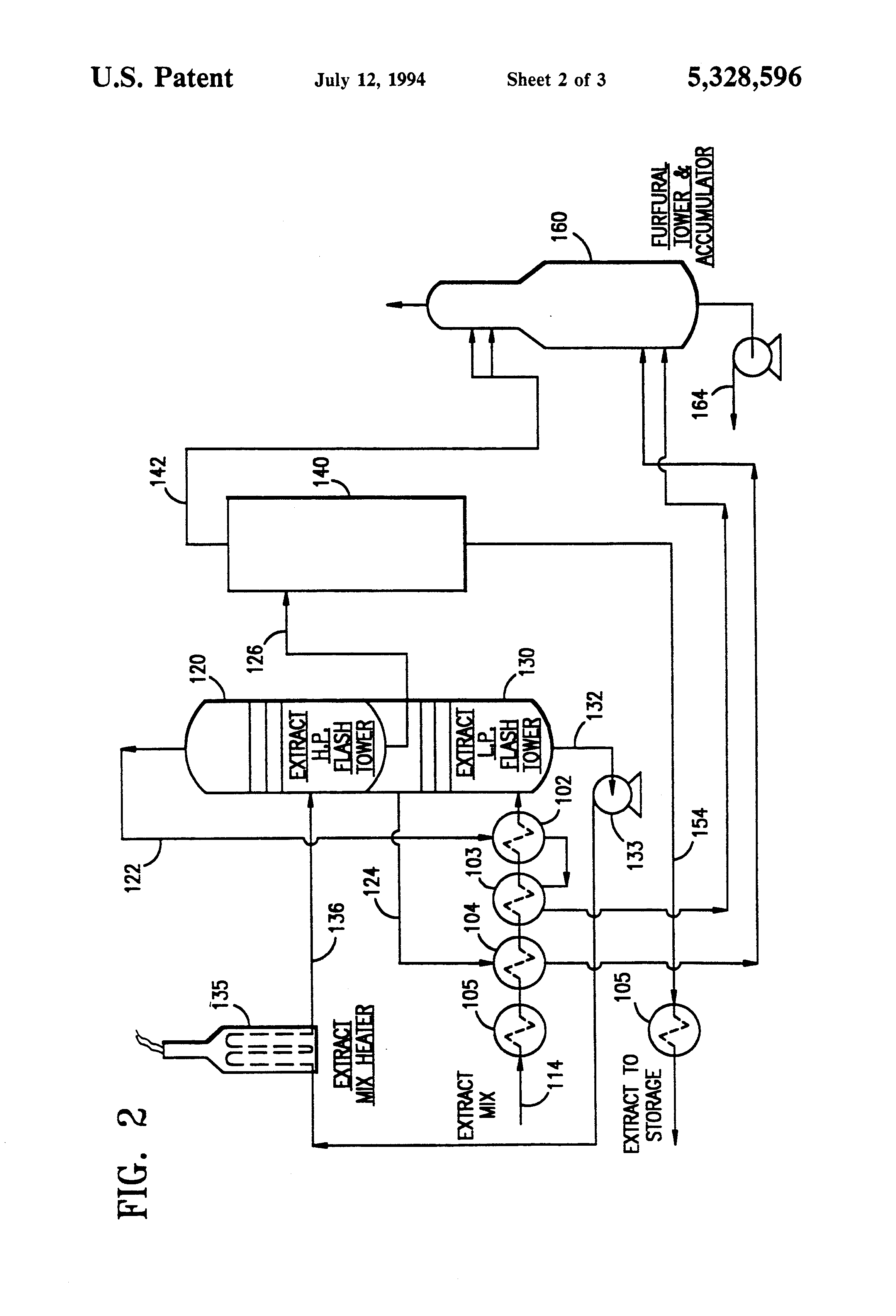 Patent US5328596 Lubricating oil refining process Google Patents