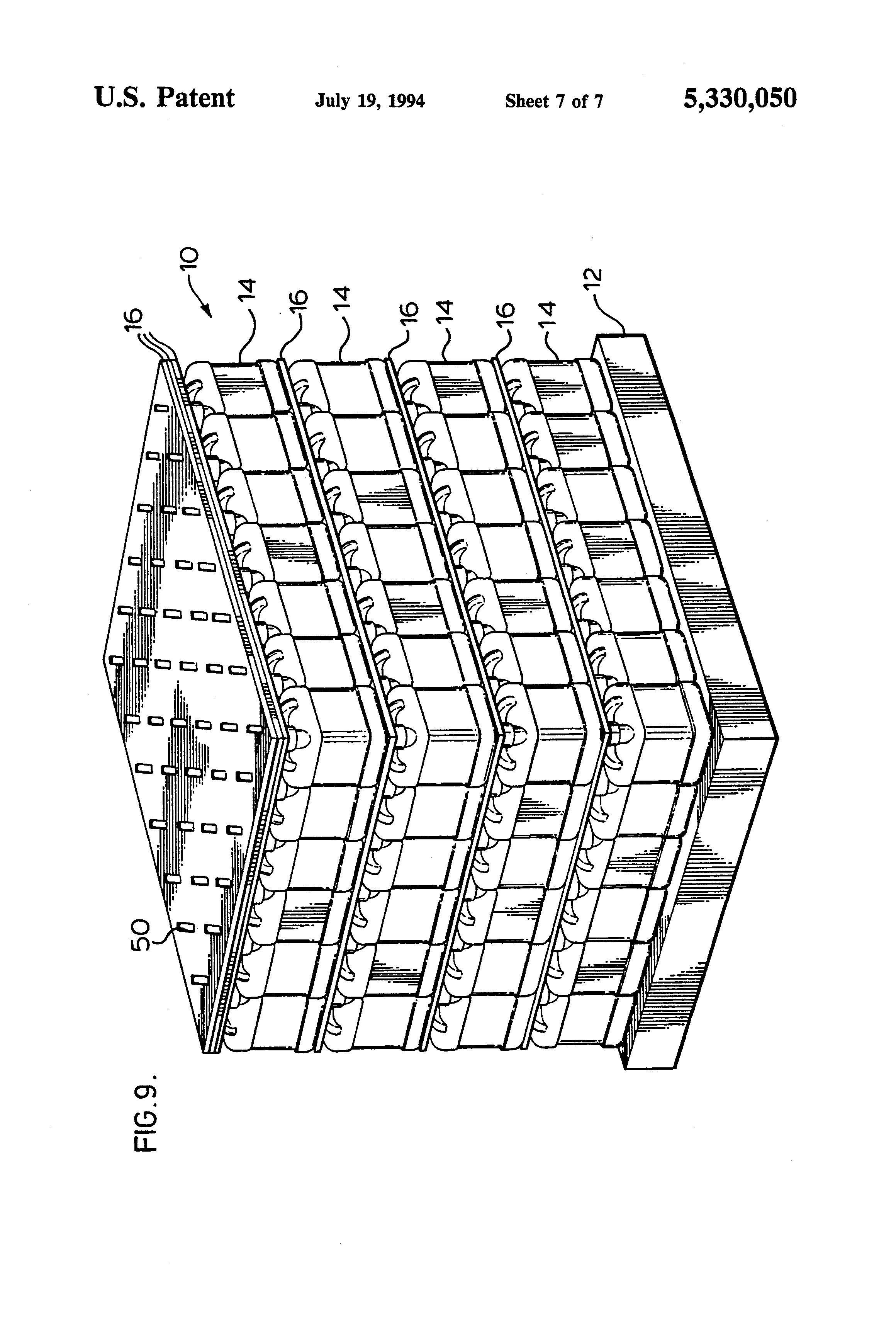 Patent US5330050 Pallet merchandising system for containers Google