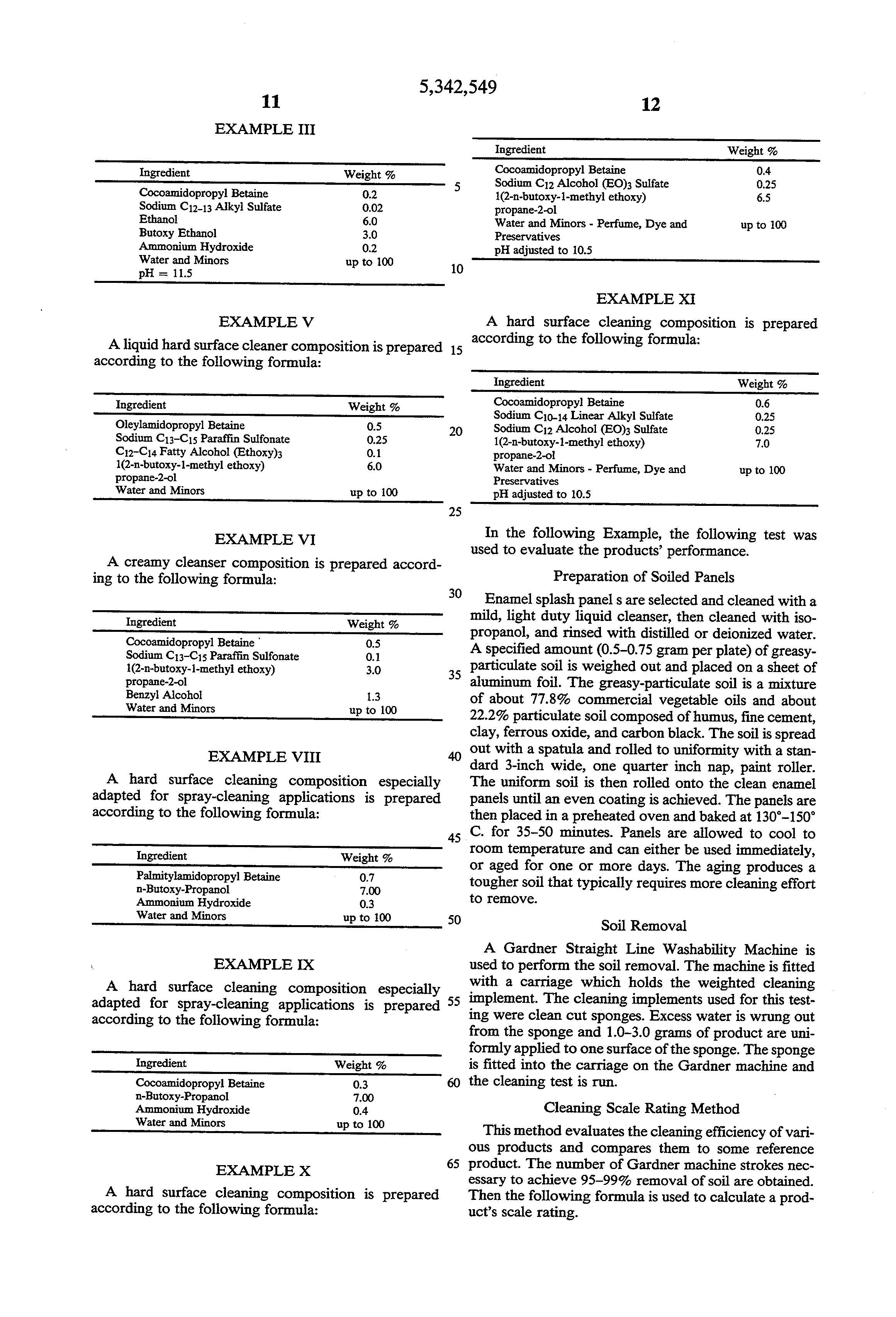 hard surface liquid detergent compositions containing hydrocar