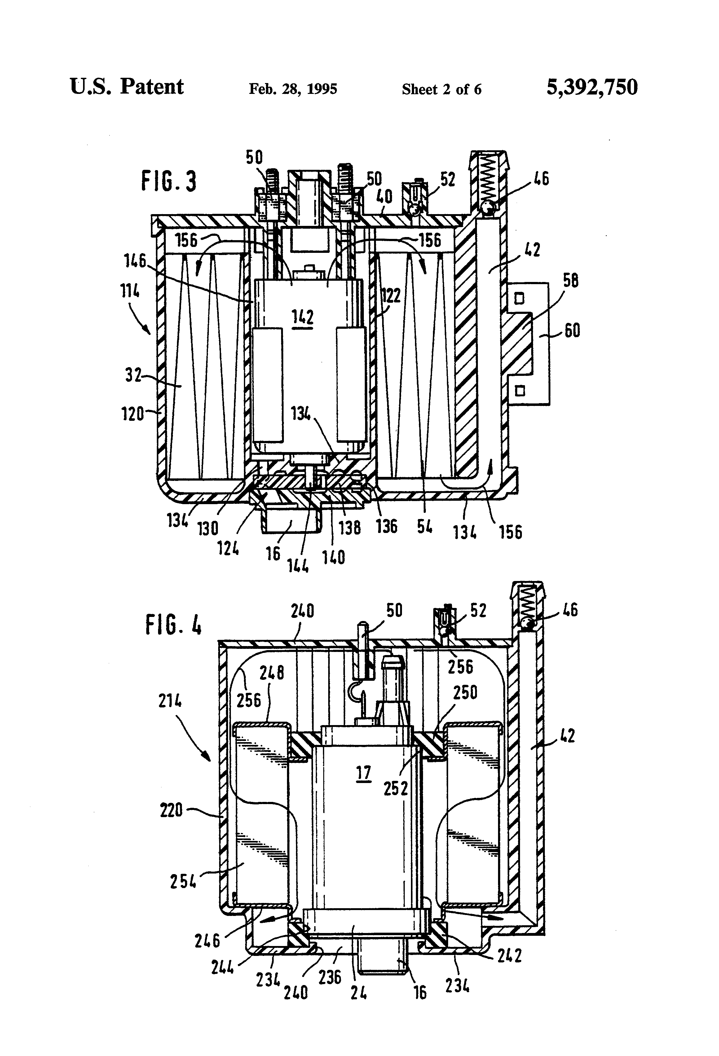 Patent US5392750 Arrangement for supplying fuel from supply tank to