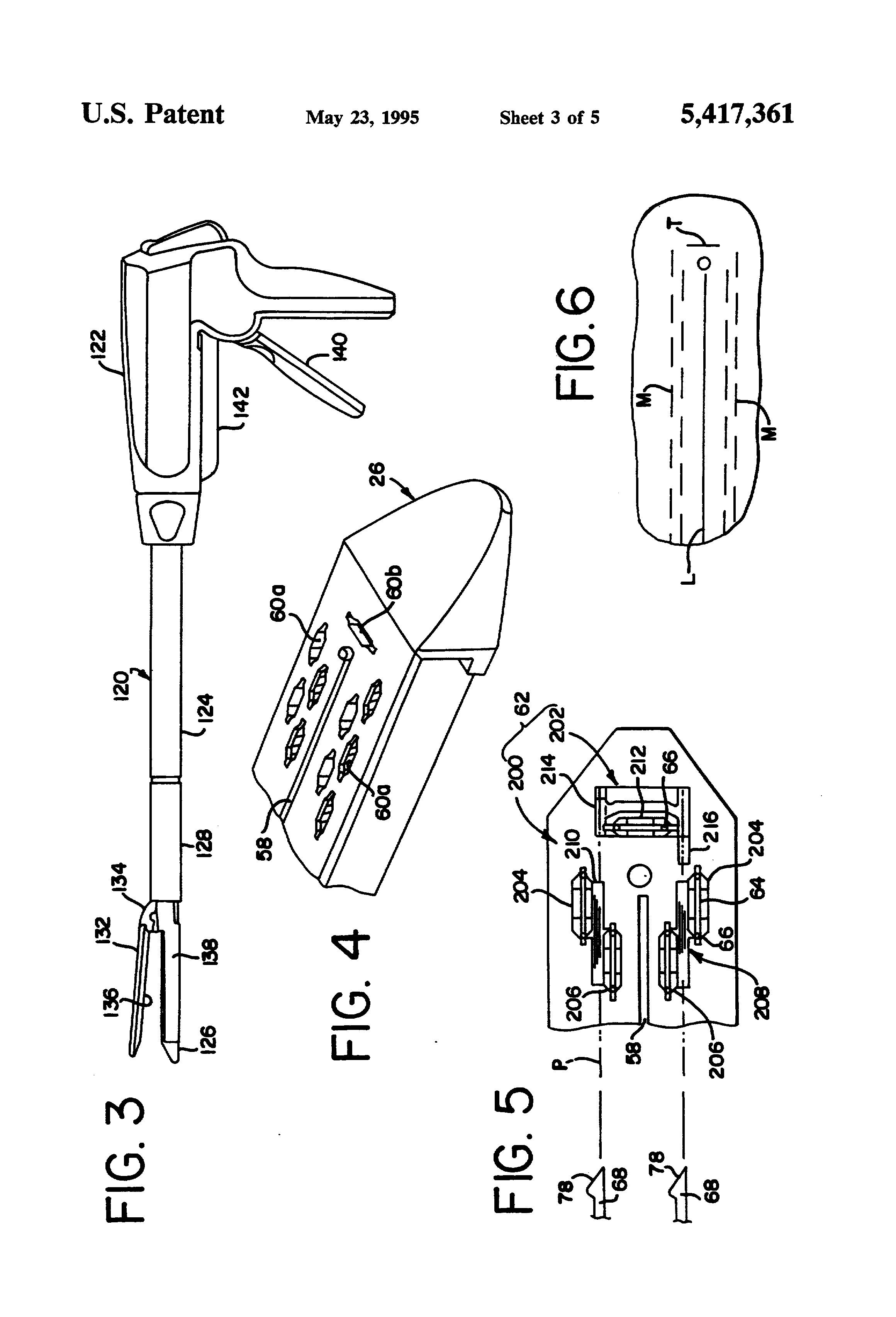 Patent US5417361 Staple cartridge for a surgical stapler Google Patents