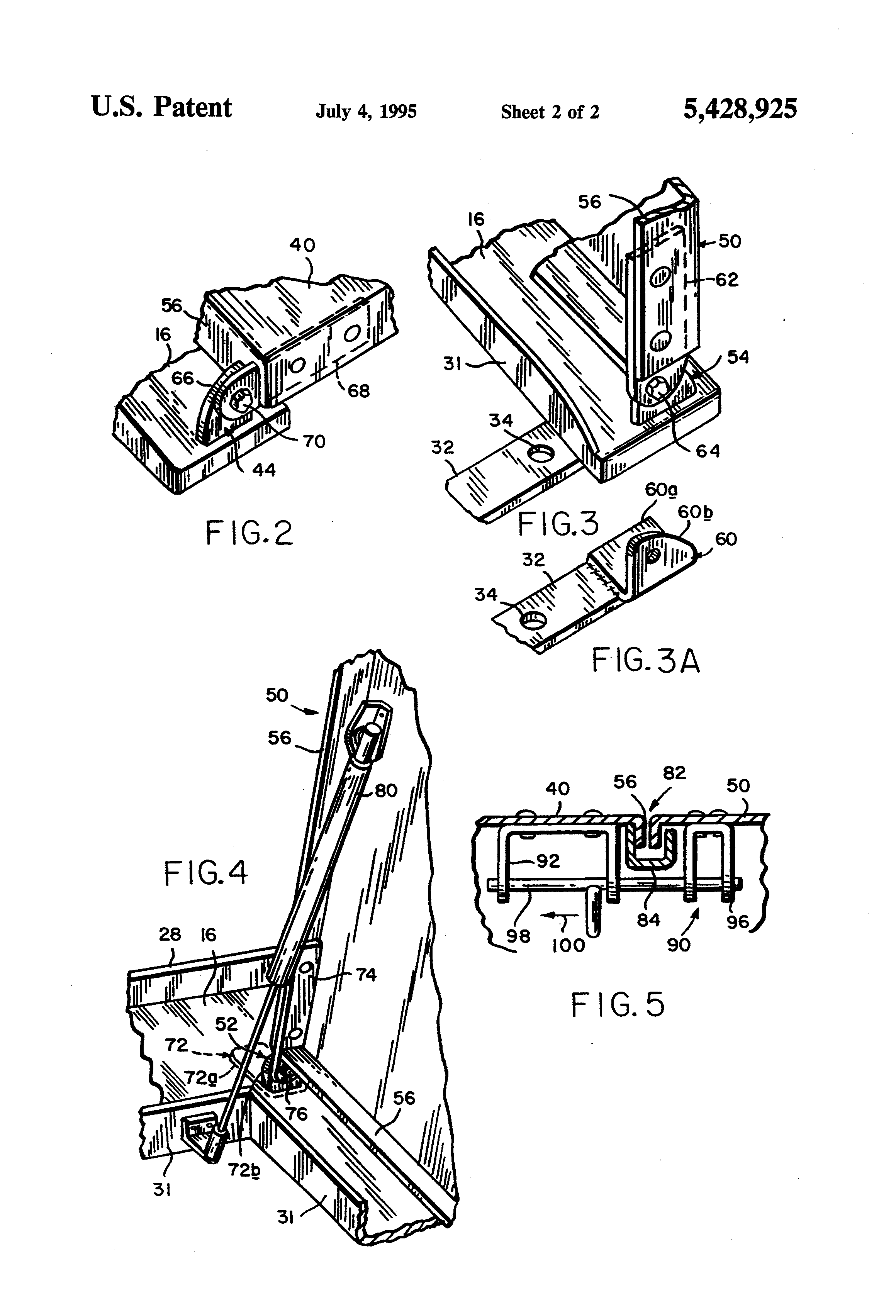 Patent US5428925 Fiberglass bulkhead door assembly Google Patents