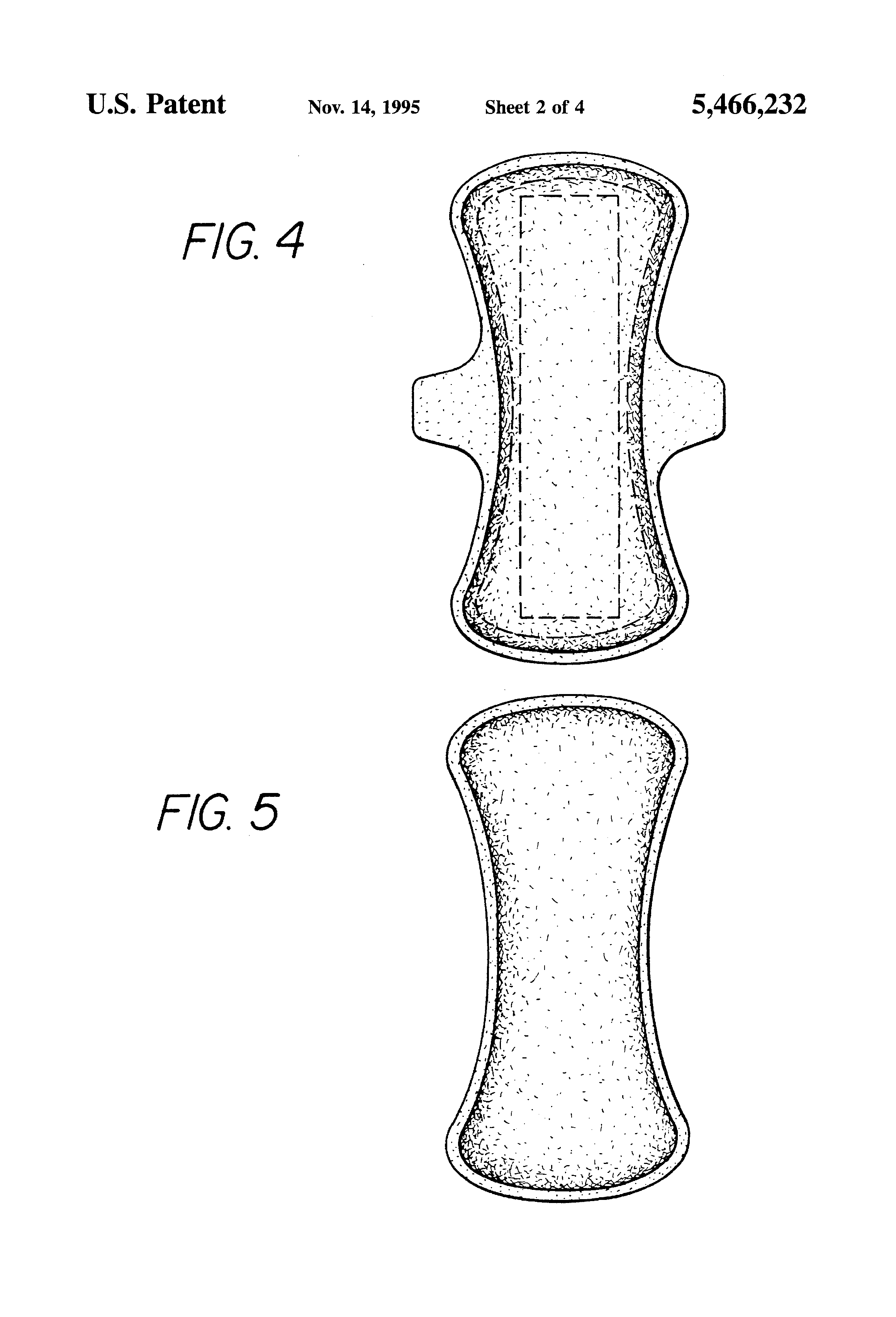 Patent US5466232 Unitized sanitary napkin Google Patents