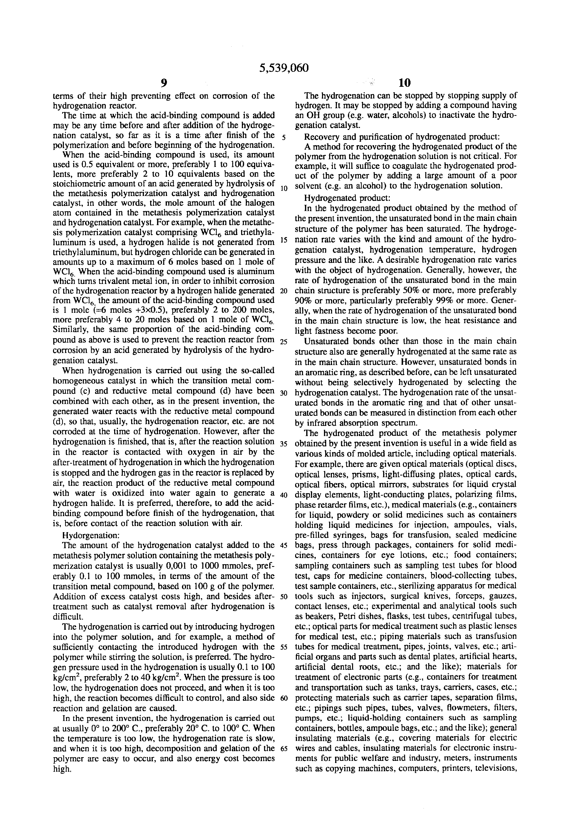 tungsten hexachloride metathesis tungsten hexachloride metathesis