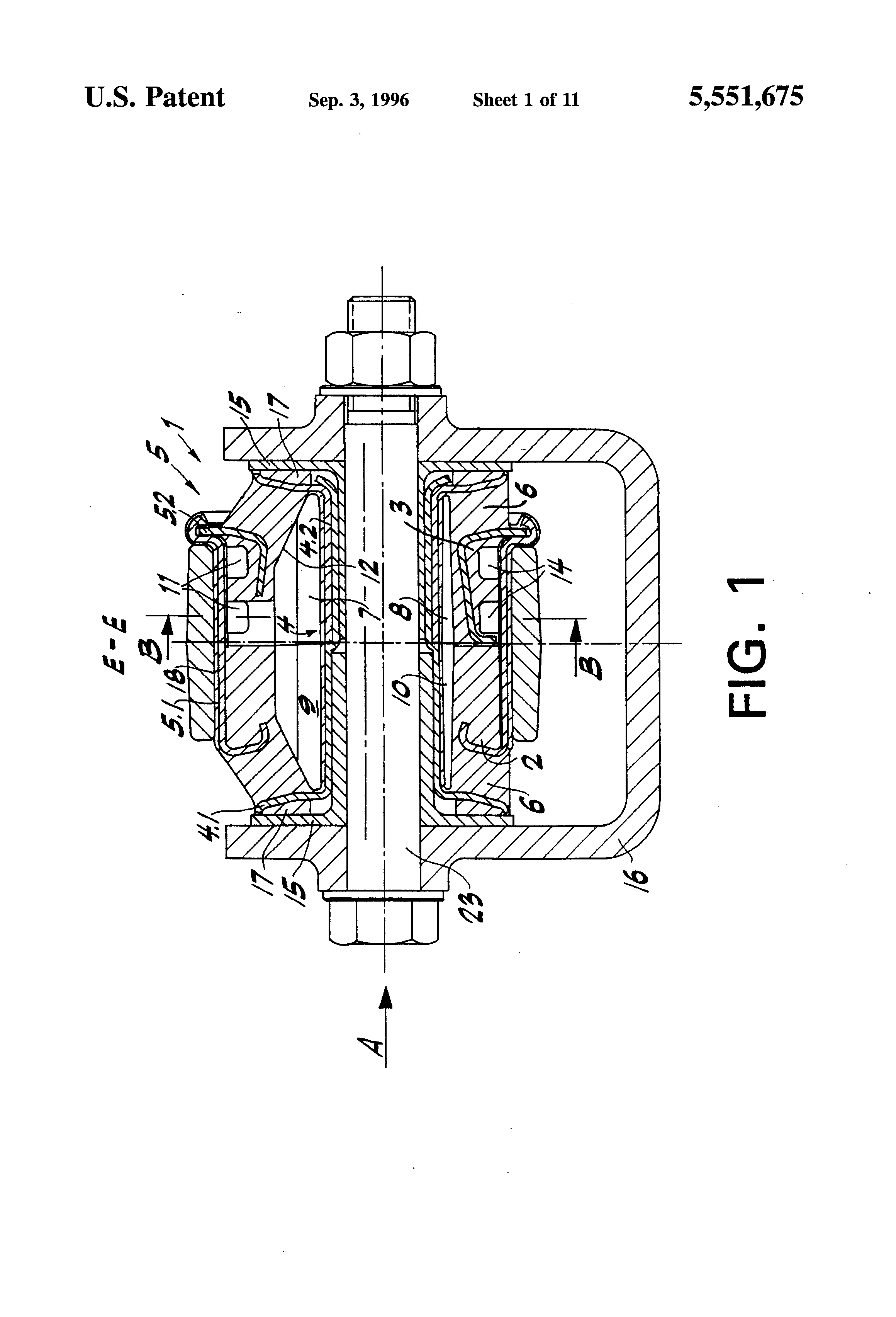 hydraulically damping rubber sleeve spring