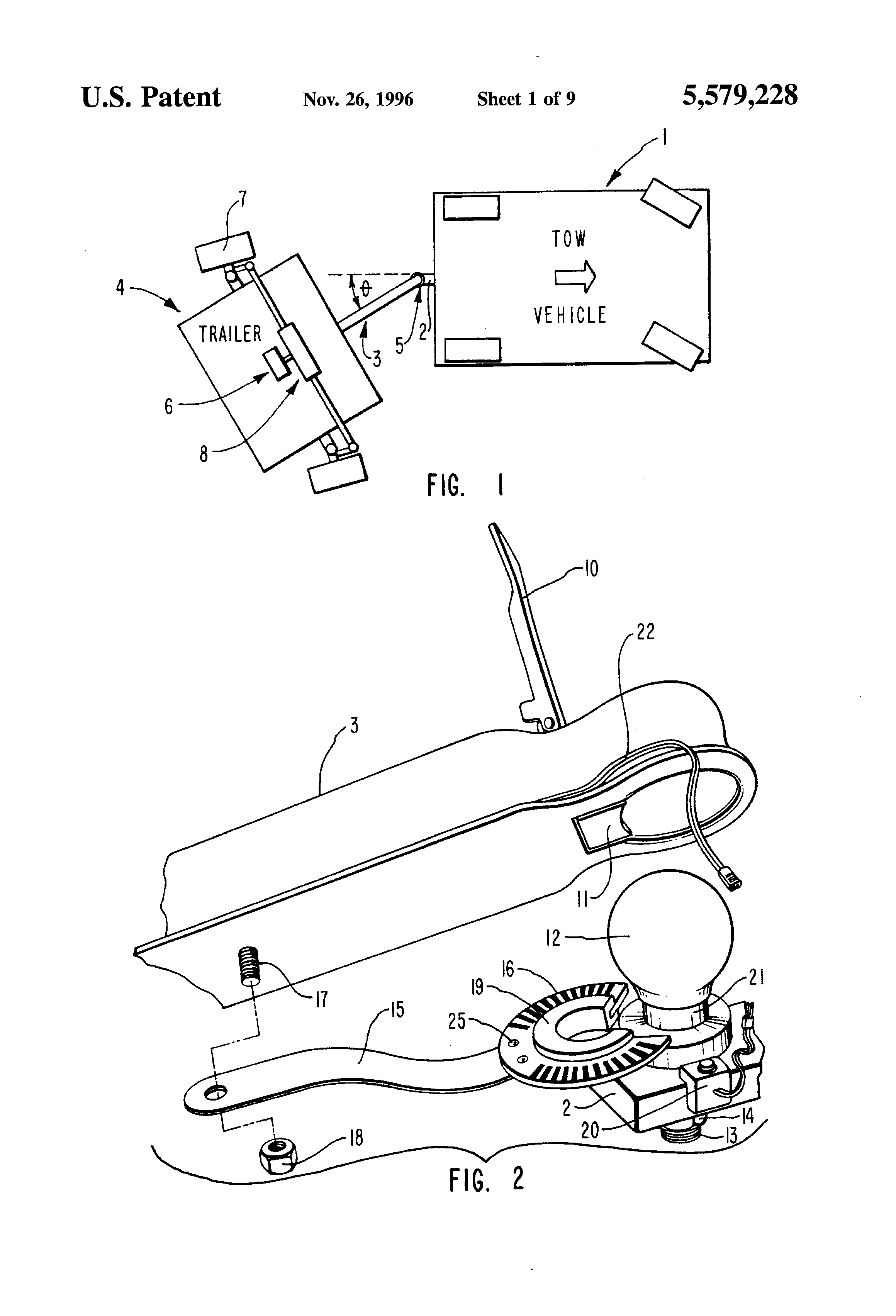 Patent US5579228 - Steering control system for trailers - Google Patents