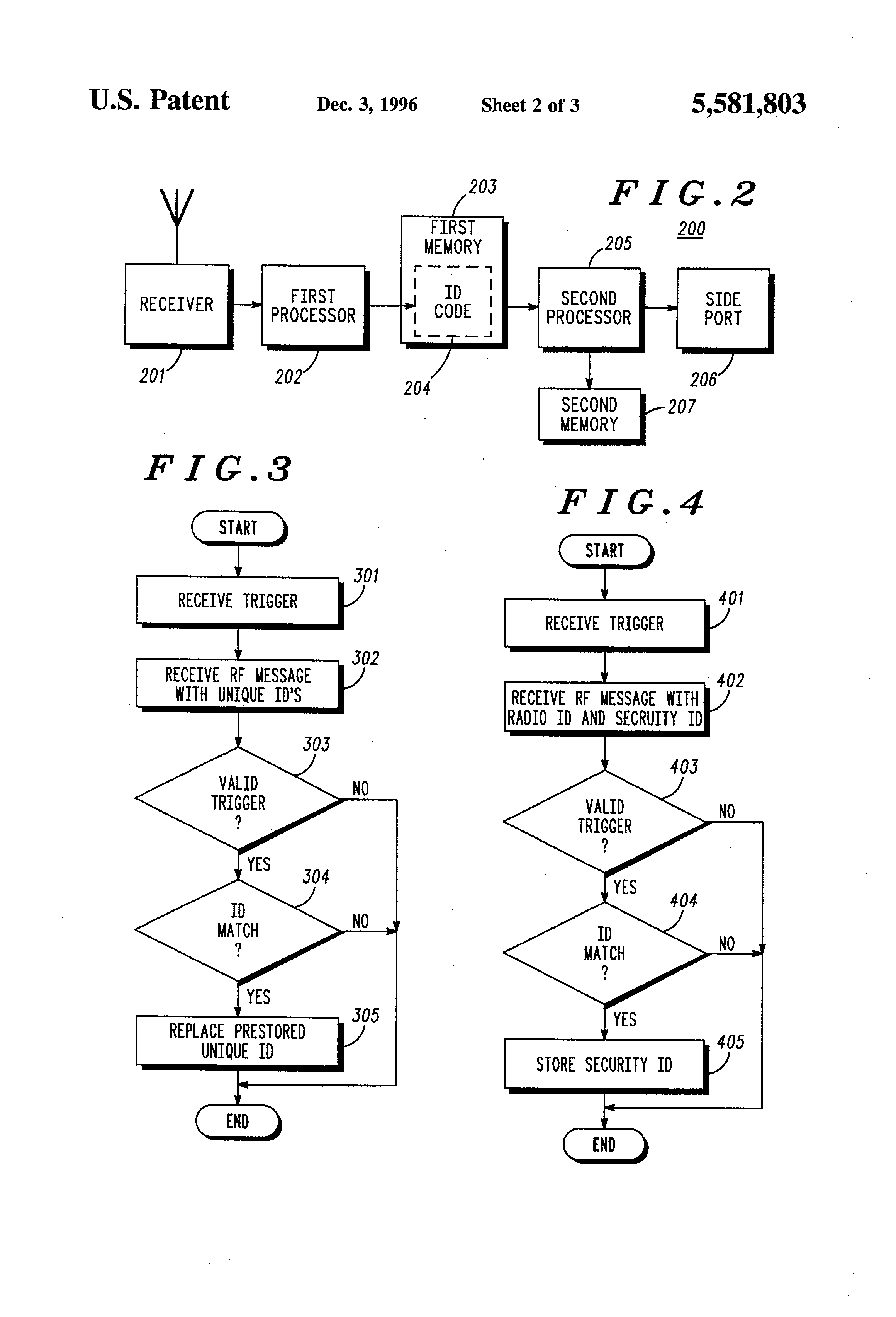 Patent us5581803 method of programming a radio identification code in 