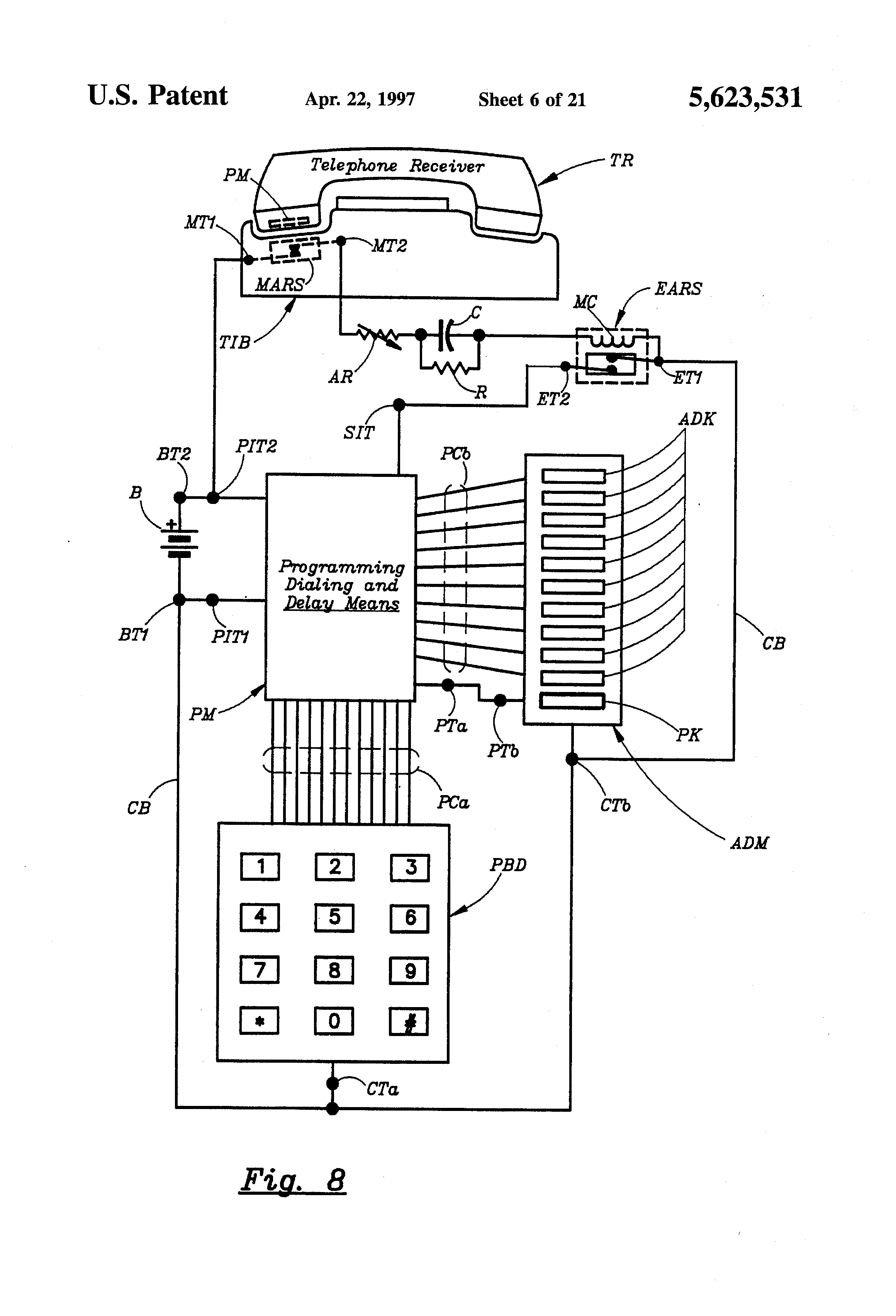 auxiliary power for telephone distribution system