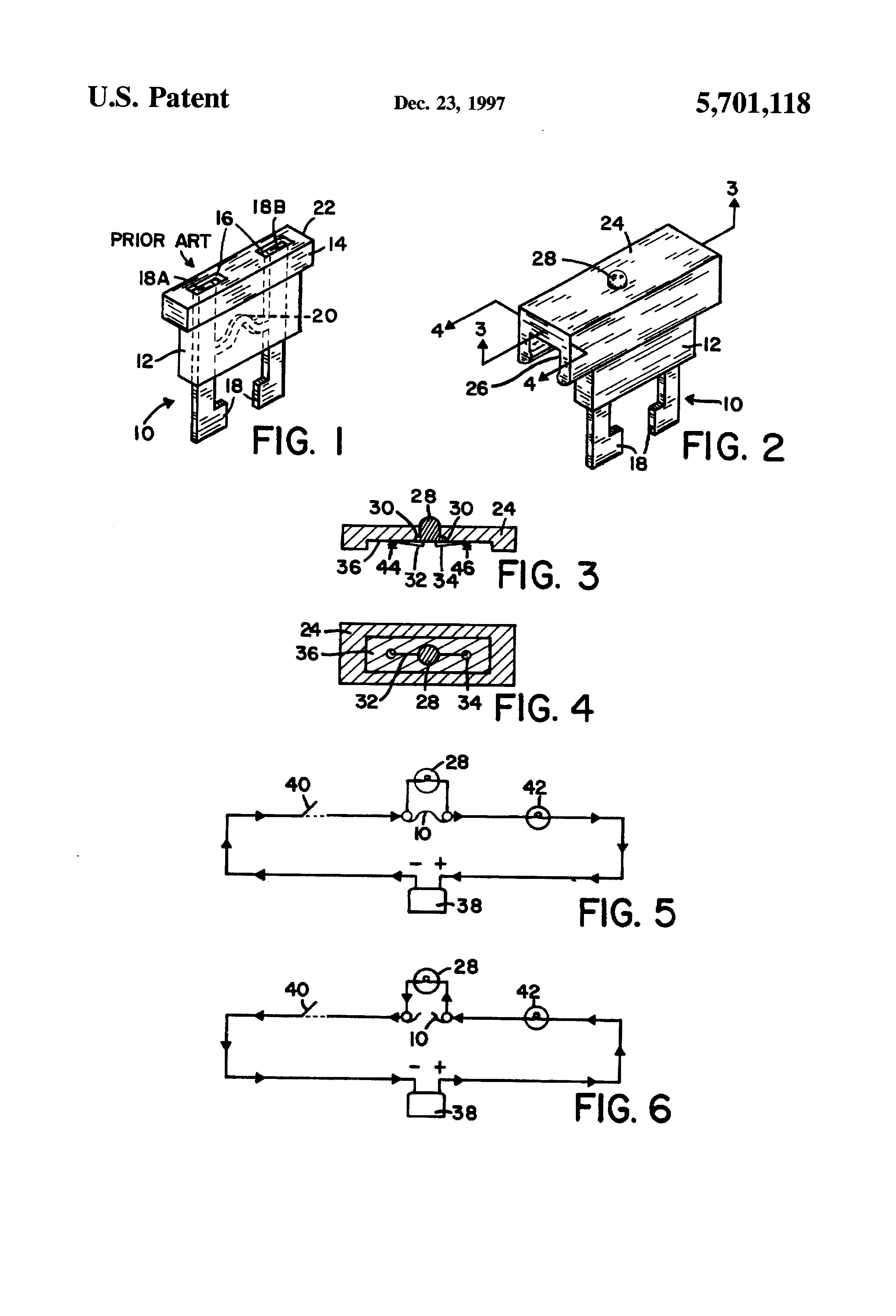 blown fuse indicator circuit and fuse cap, including a method of