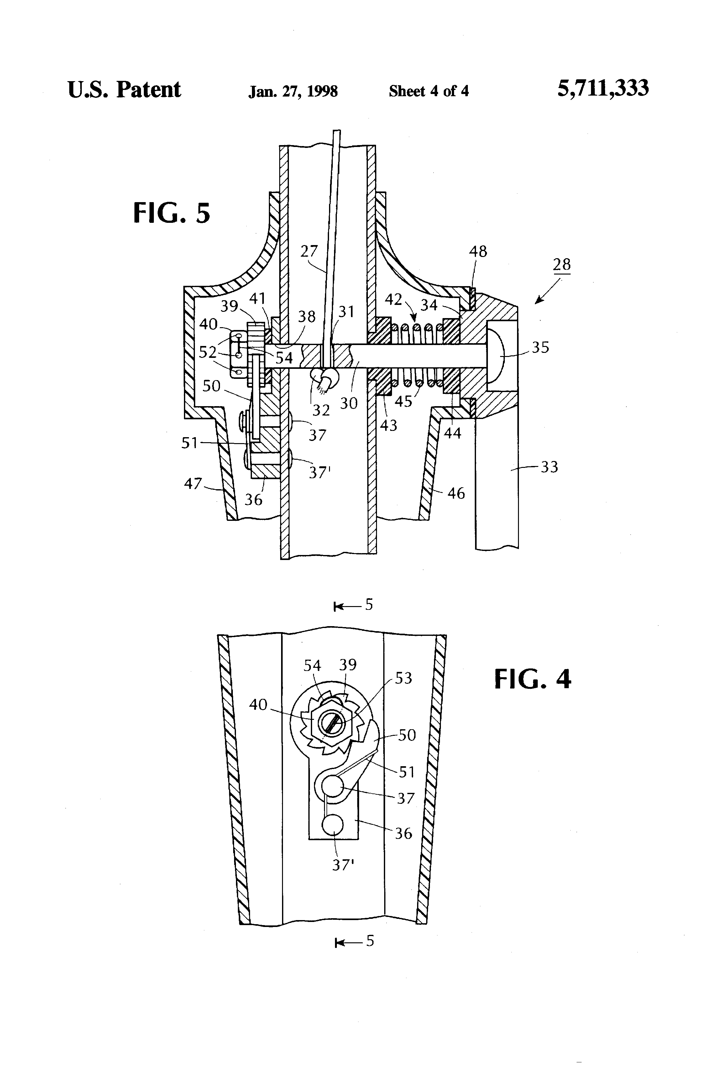 Patent Us5711333 Umbrella Frame And For Outdoor Furniture Patent Drawing