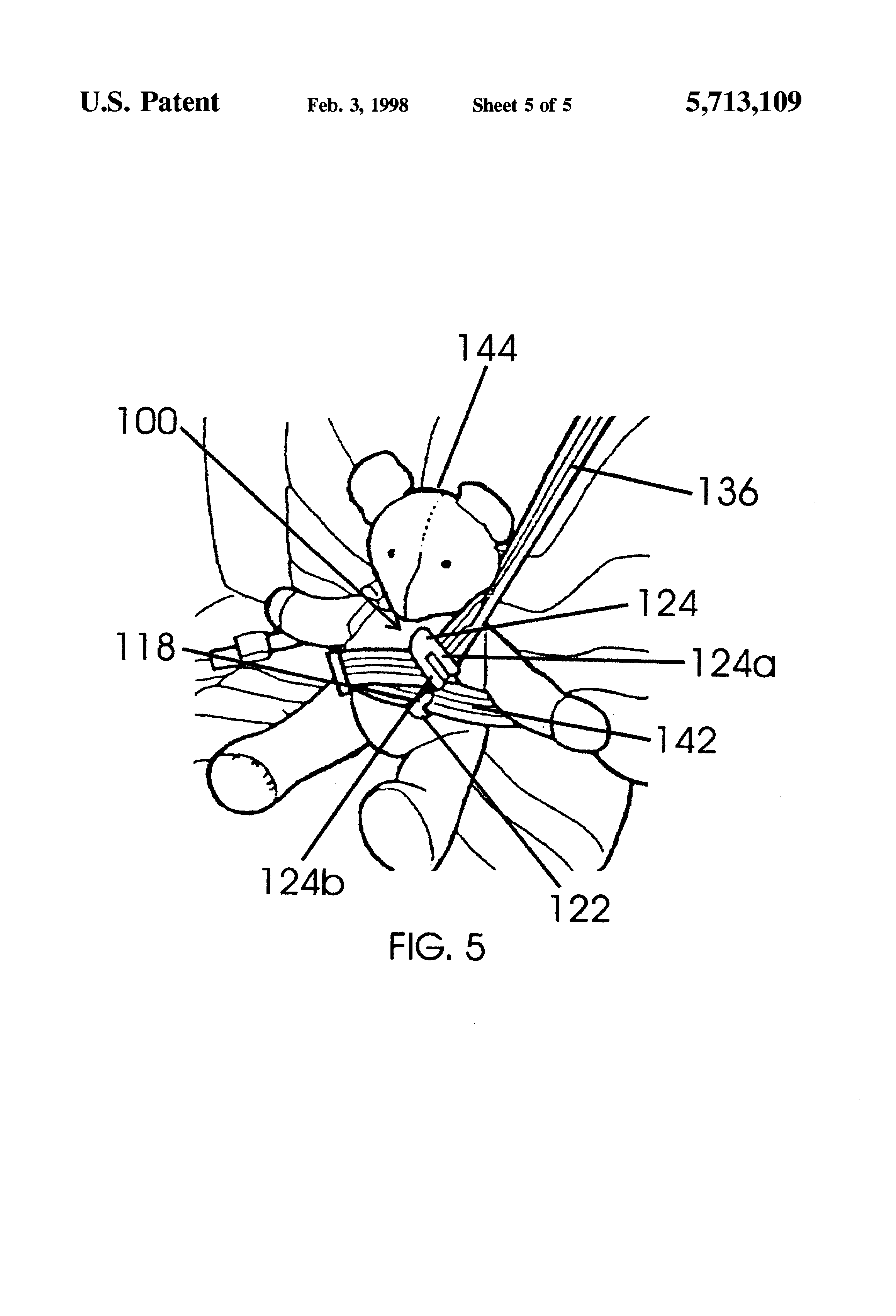 Patent US5713109 - Seat belt retaining device - Google Patentsuche