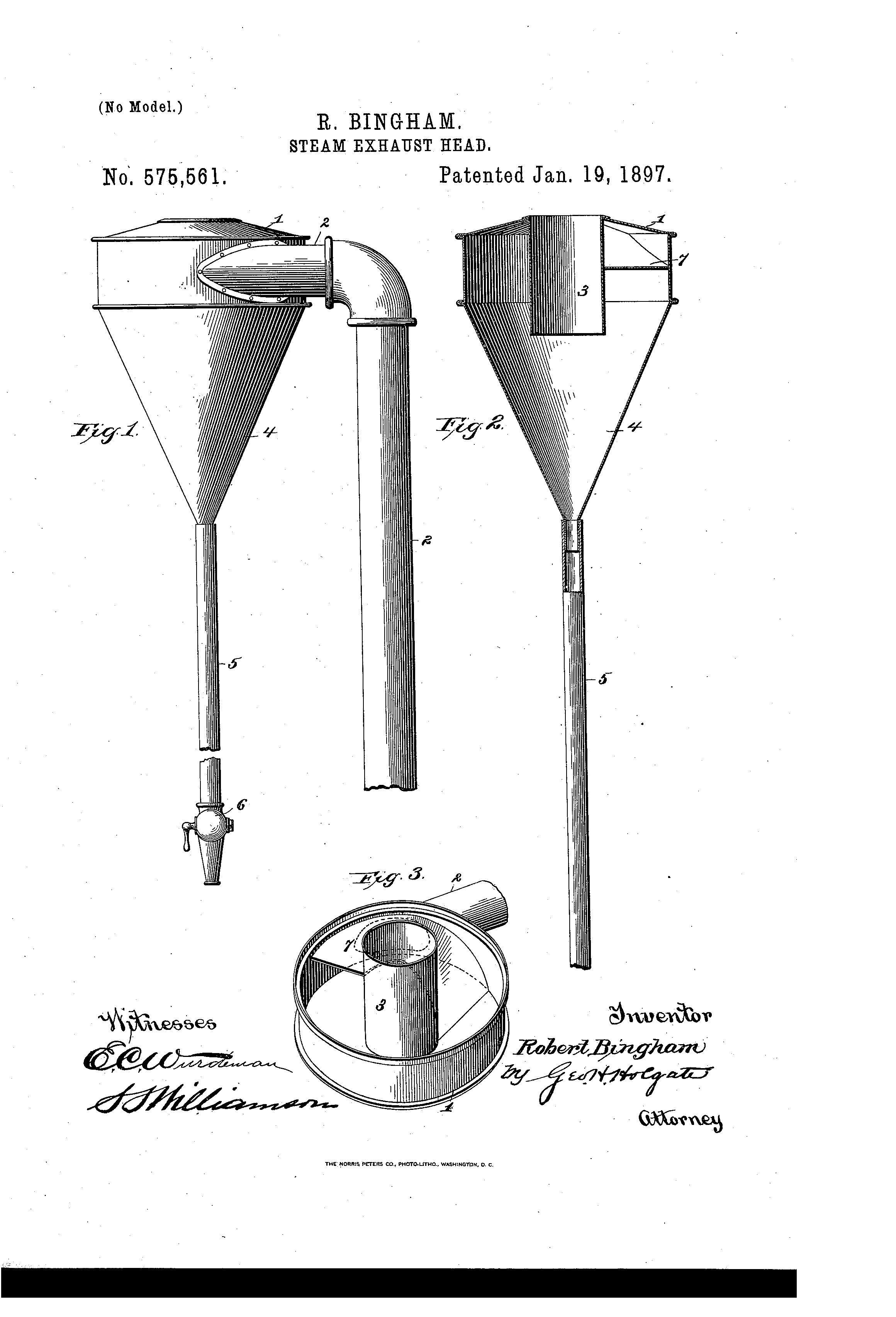 Patent US575561 Steamexhaust head Google Patents